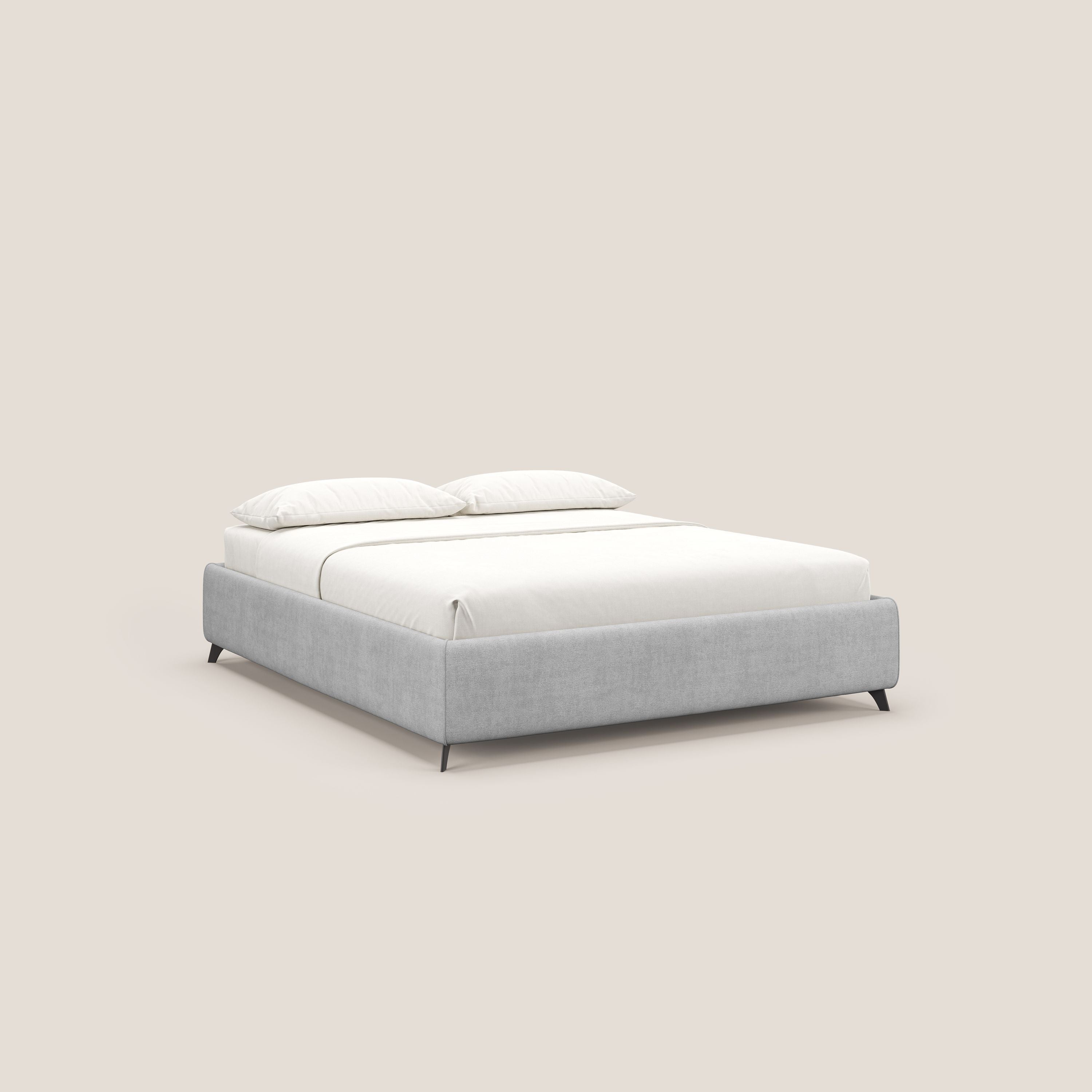 Sara sommier con giroletto contenitore in tessuto impermeabile T02 grigio chiaro - divitt.sbs