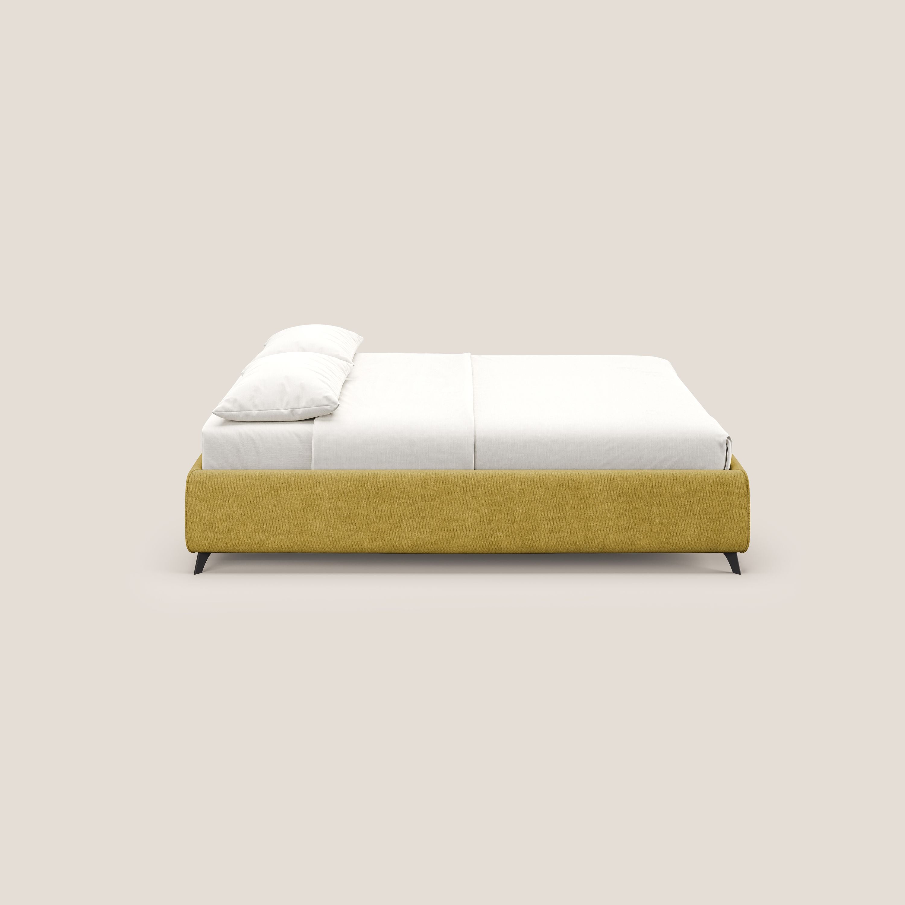 Sara sommier con giroletto contenitore in tessuto impermeabile T02 giallo - divitt.sbs