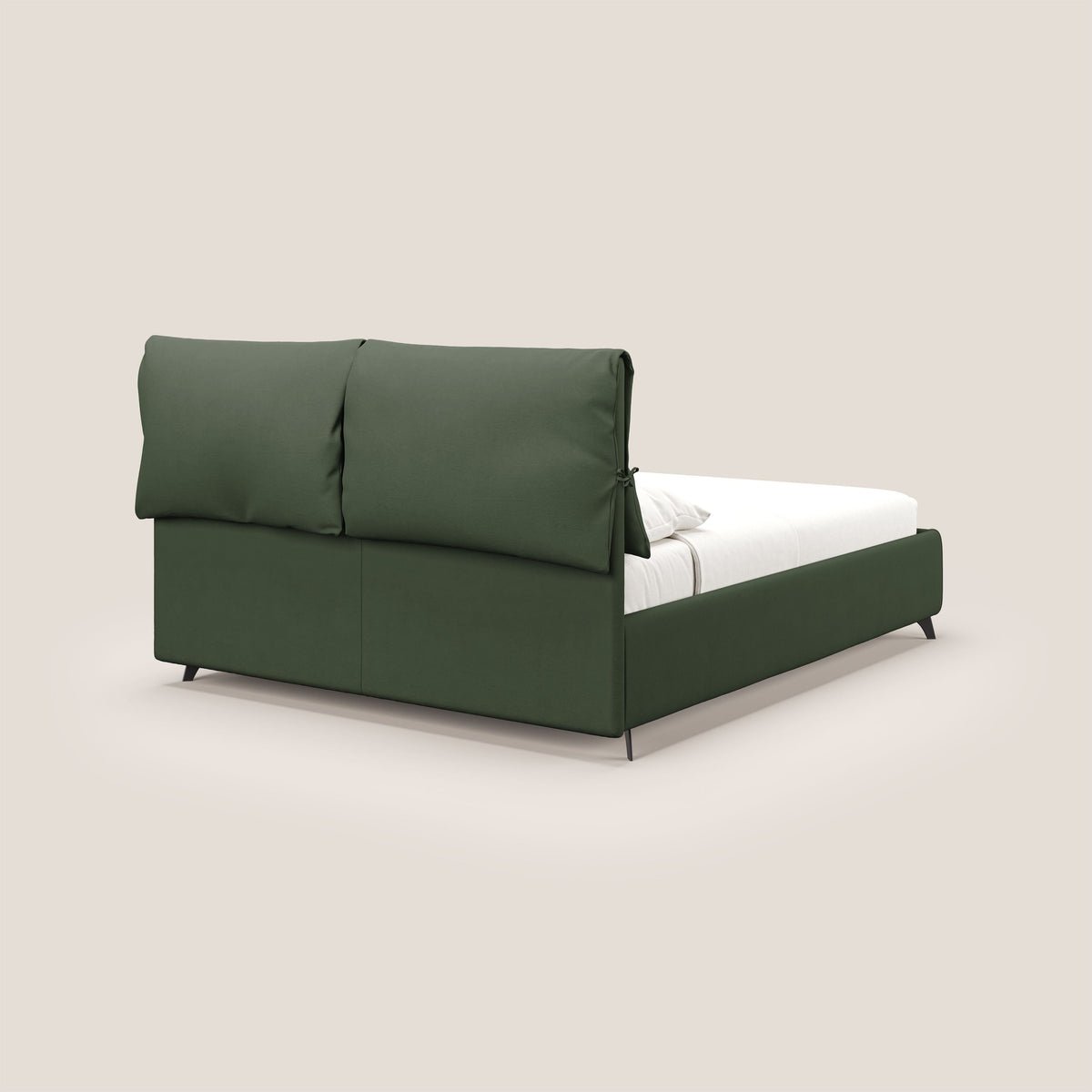 Susan letto imbottito contenitore completamente sfoderabile in microfibra smacchiabile T11 verde - divitt.sbs