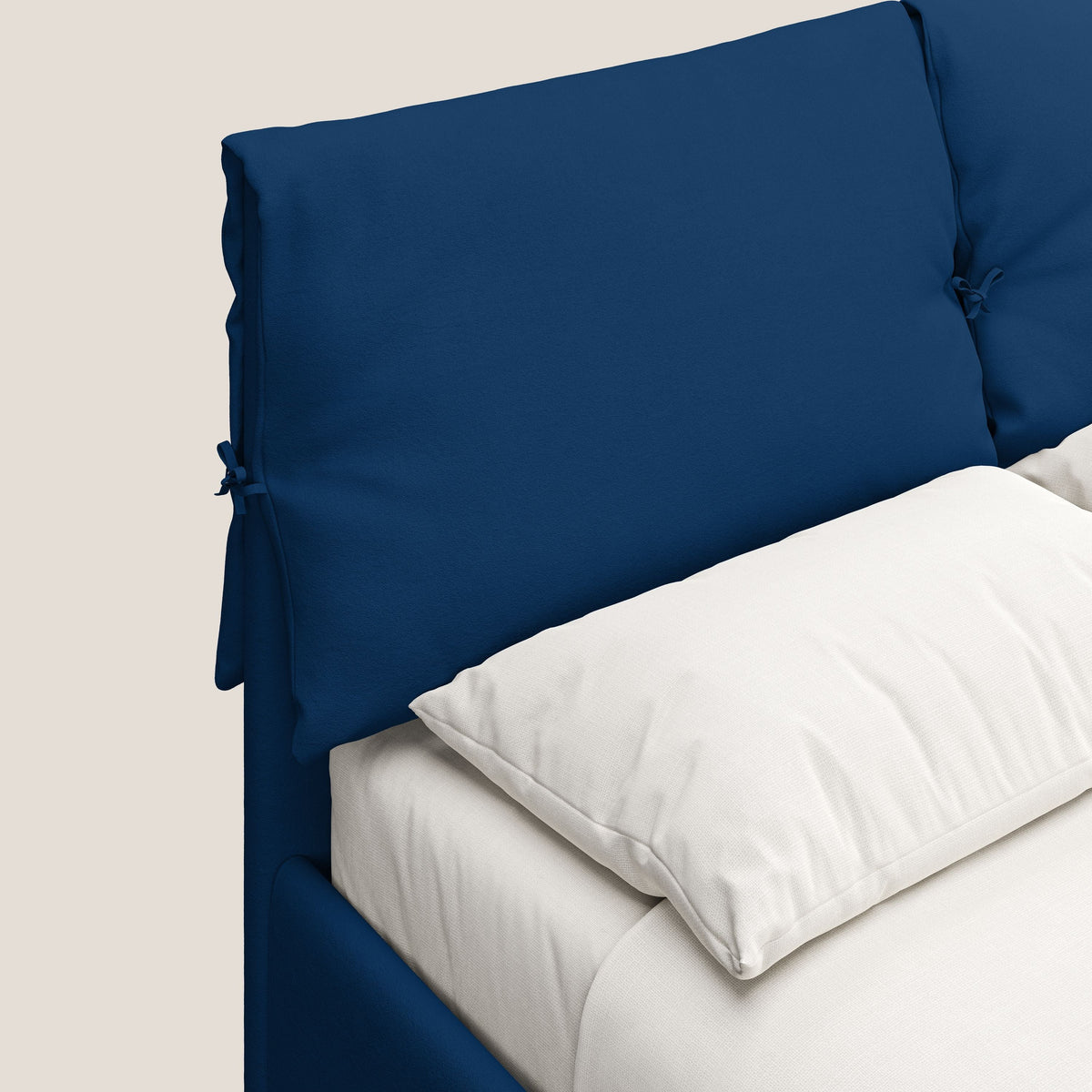Susan letto imbottito contenitore completamente sfoderabile in microfibra smacchiabile T11 blu - divitt.sbs