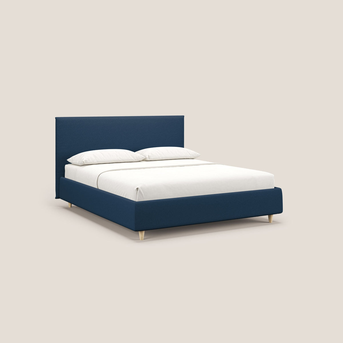 Teresa letto contenitore e sfoderabile in tessuto misto cotone impermeabile T13 blu - divitt.sbs