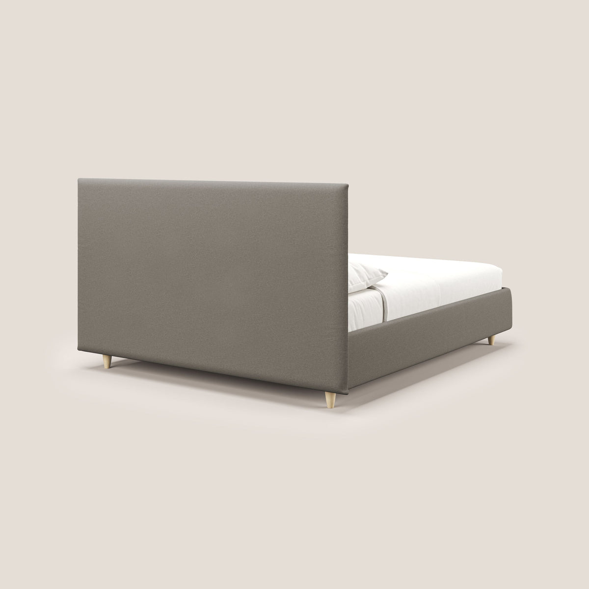 Teresa letto contenitore e sfoderabile in tessuto misto cotone impermeabile T13 tortora - divitt.sbs