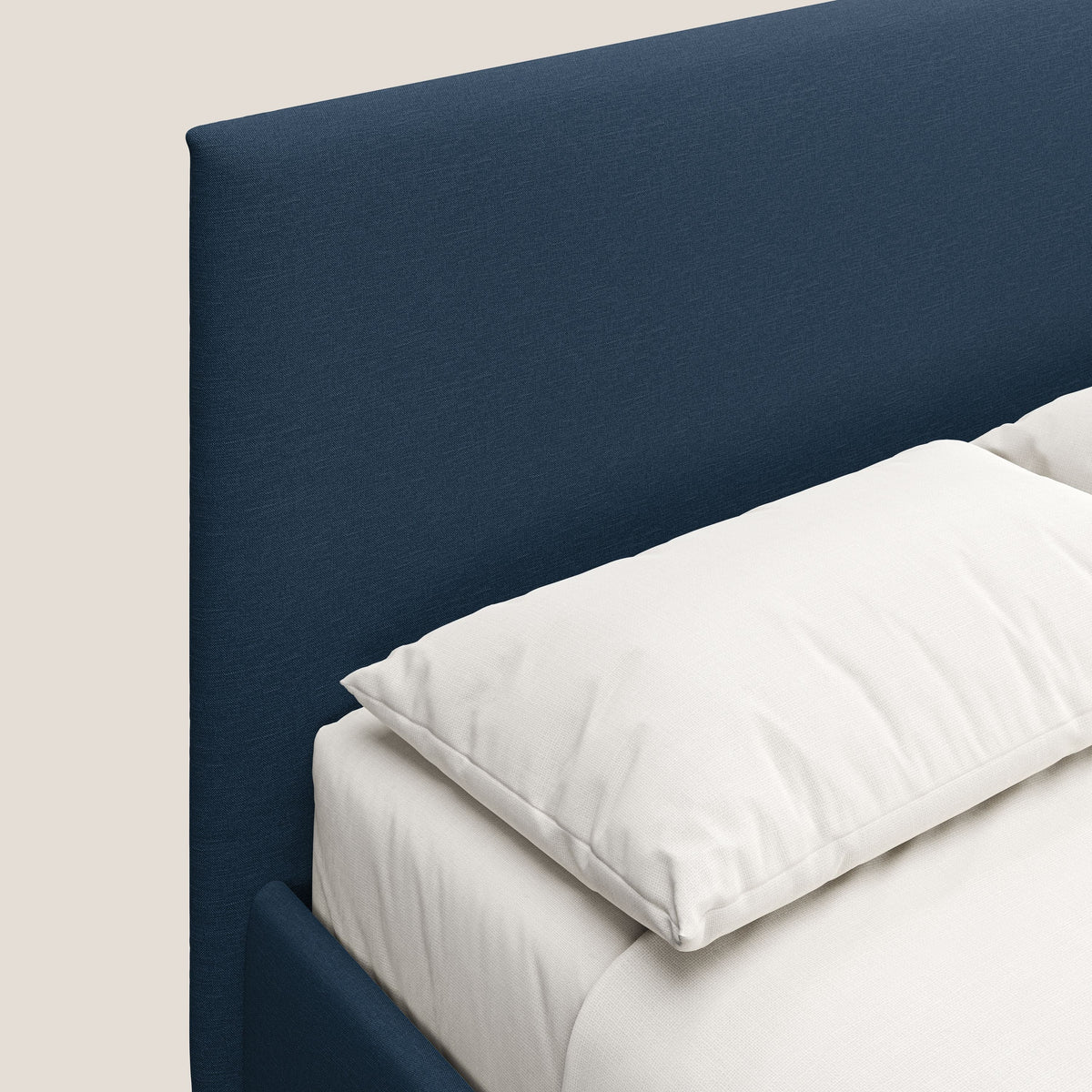 Teresa letto contenitore e sfoderabile in tessuto misto cotone impermeabile T13 blu - divitt.sbs