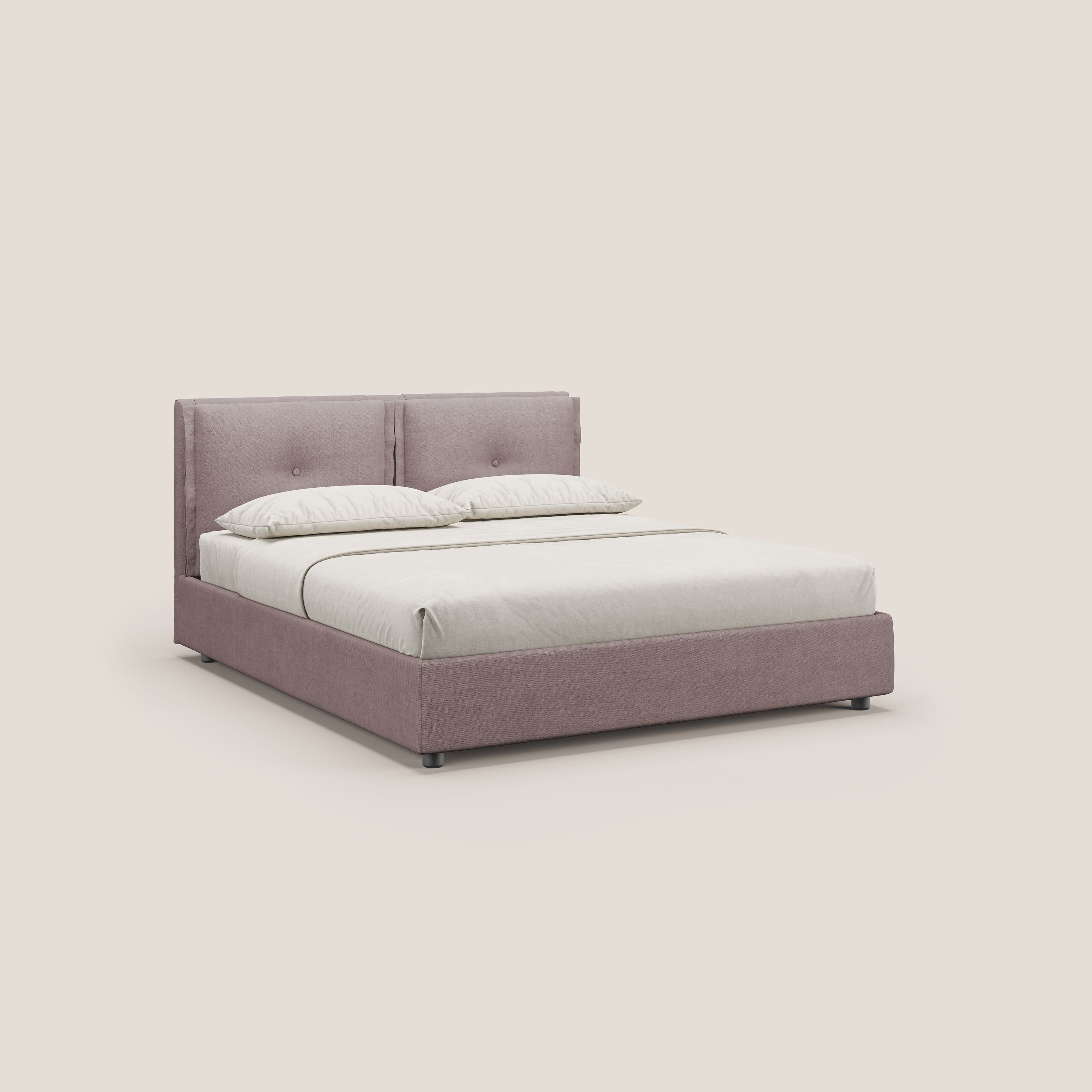 Travis letto contenitore con cuscini mobili trapuntati in tessuto impermeabile T02 - divitt.sbs