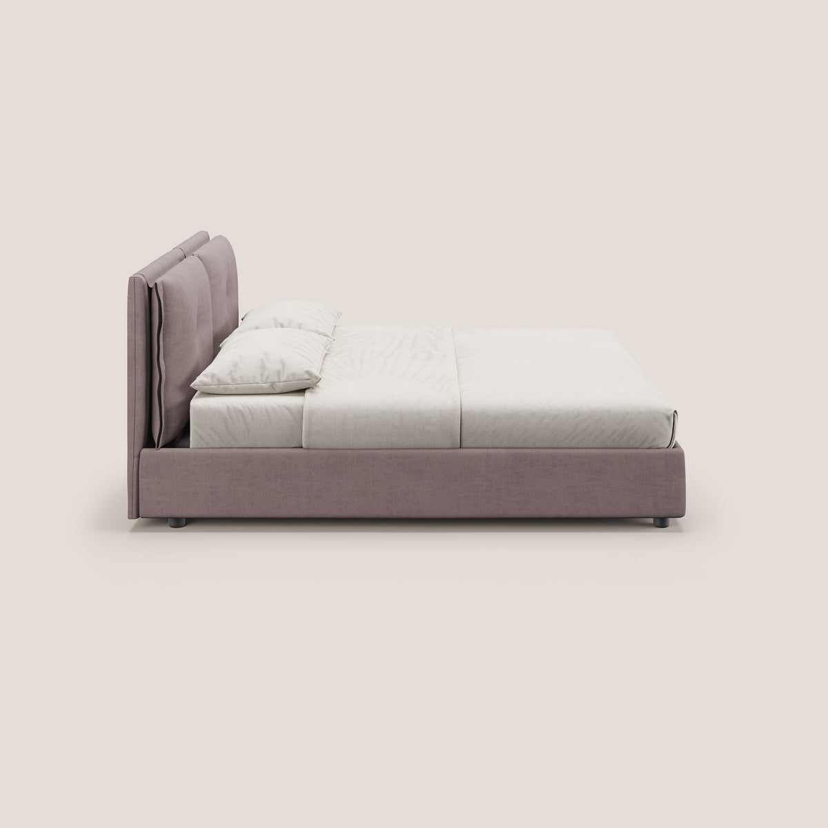 Travis letto contenitore con cuscini mobili trapuntati in tessuto impermeabile T02 - divitt.sbs