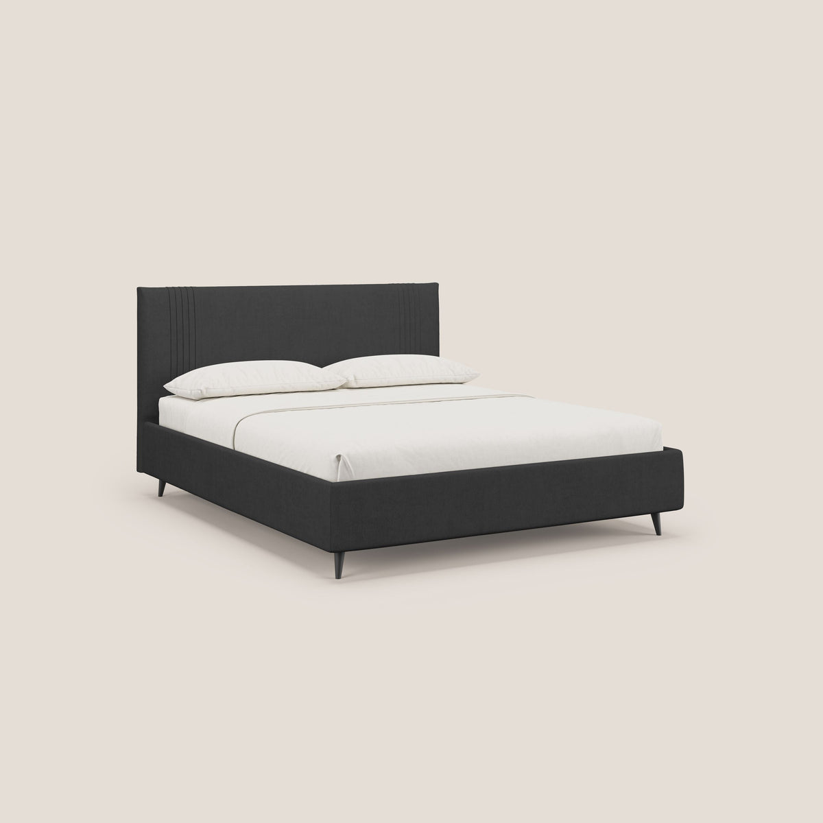Yvonne letto contenitore in morbido tessuto impermeabile T02 nero - divitt.sbs