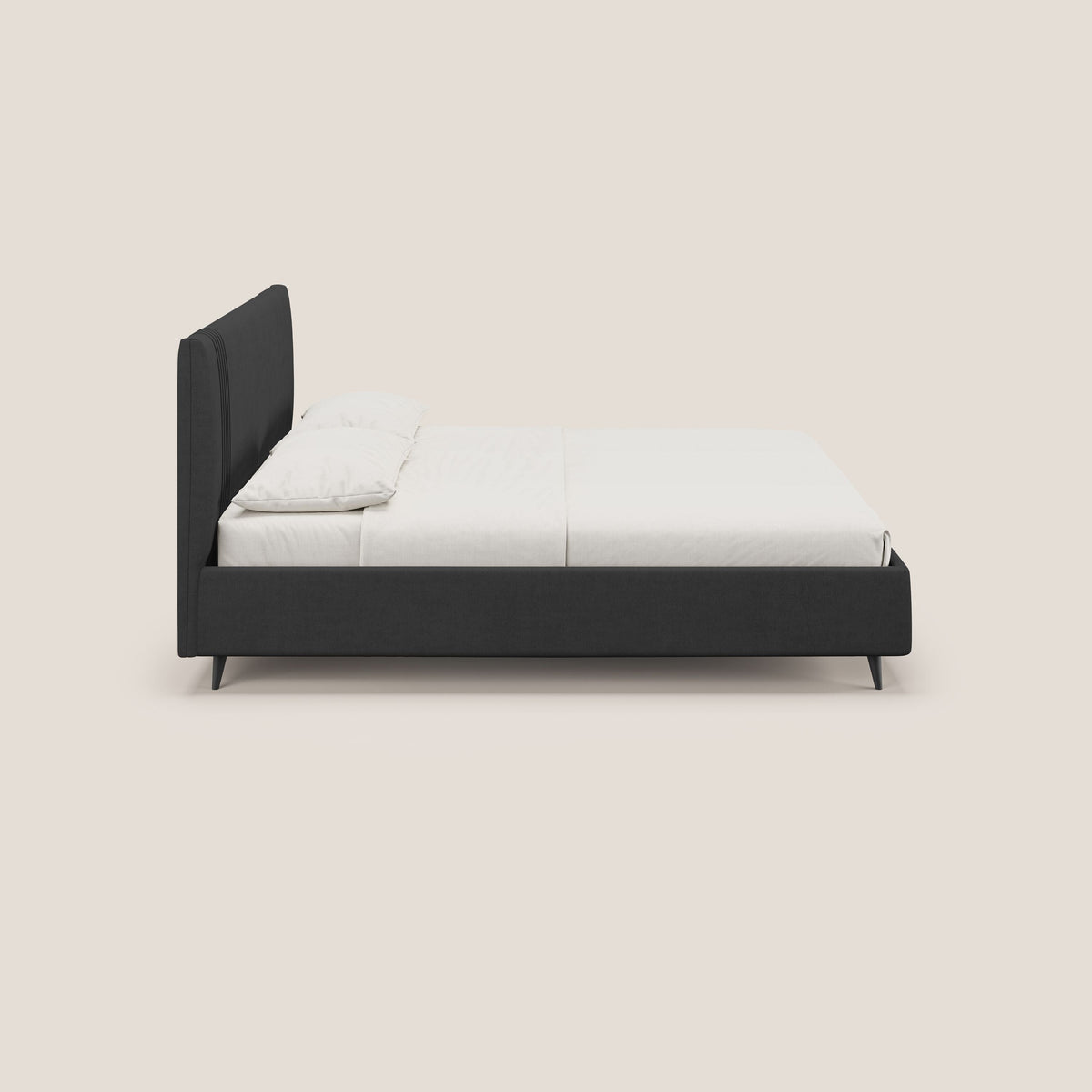 Yvonne letto contenitore in morbido tessuto impermeabile T02 nero - divitt.sbs