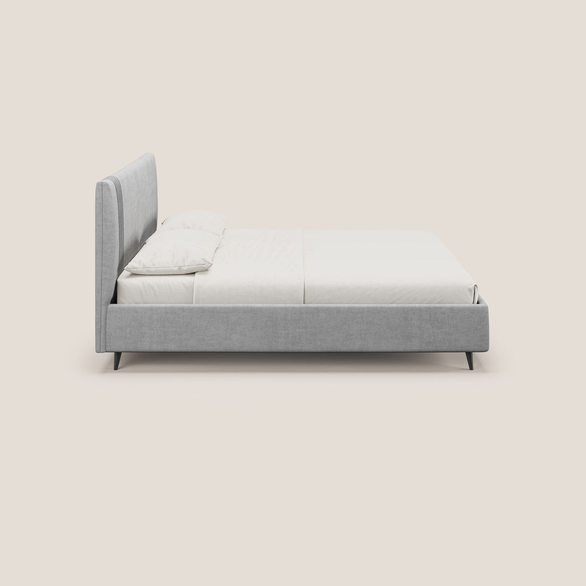 Yvonne letto contenitore in morbido tessuto impermeabile T02 grigio chiaro - divitt.sbs