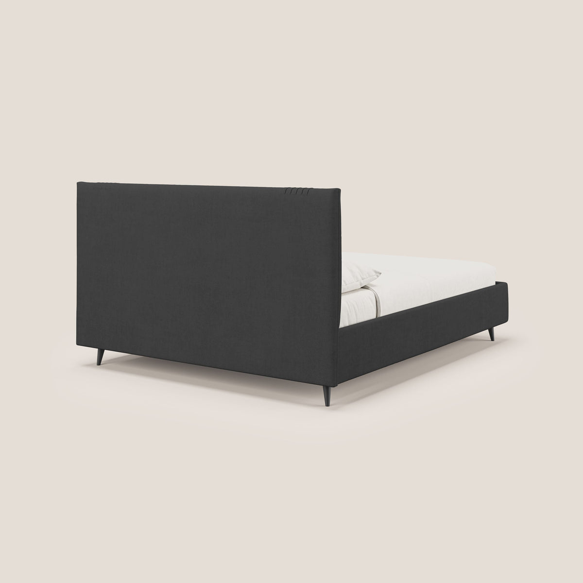 Yvonne letto contenitore in morbido tessuto impermeabile T02 nero - divitt.sbs