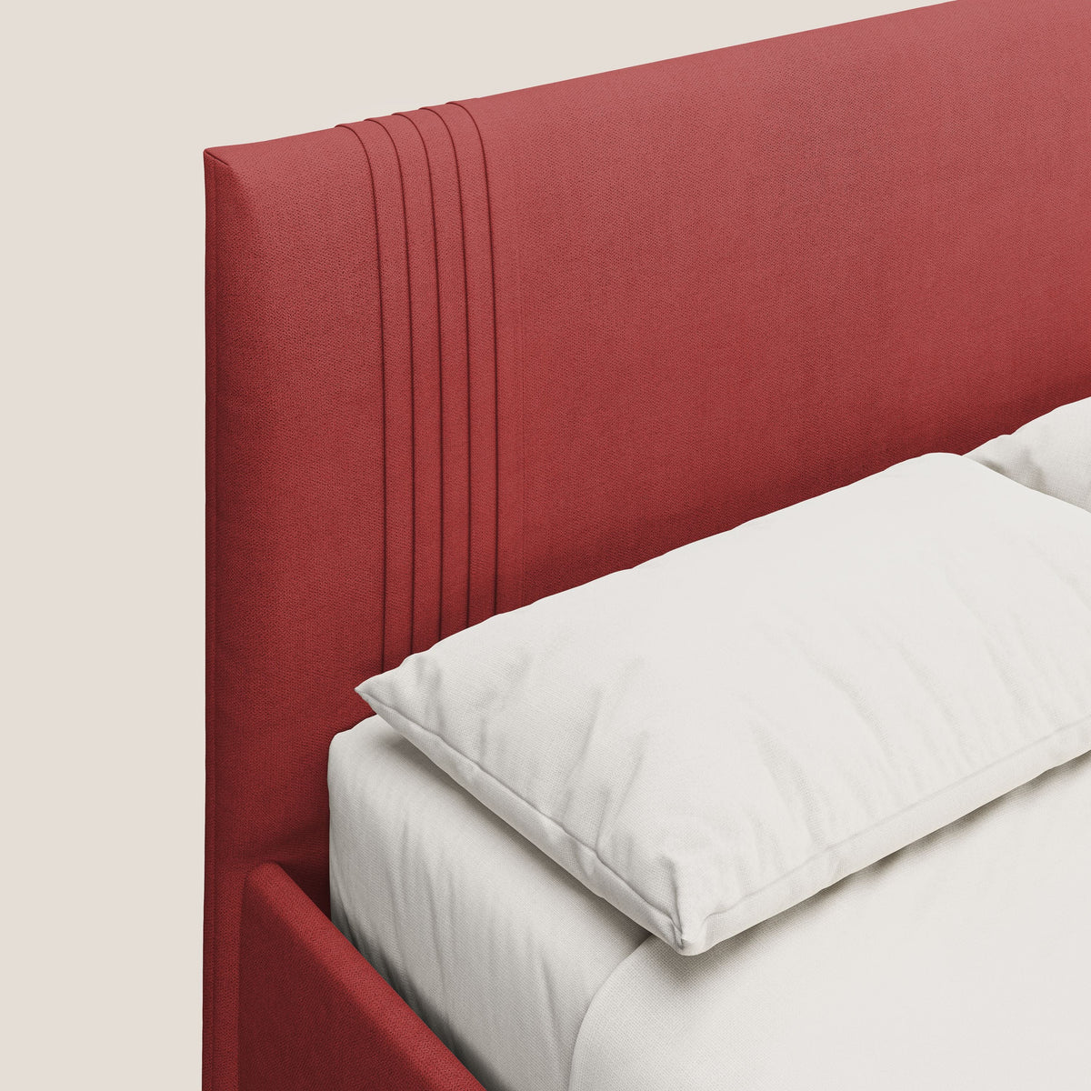 Yvonne letto contenitore in morbido tessuto impermeabile T02 rosso - divitt.sbs