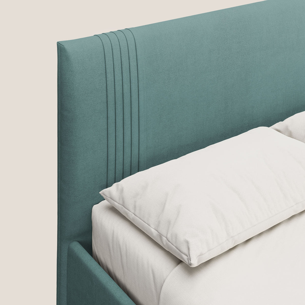 Yvonne letto contenitore in morbido tessuto impermeabile T02 petrolio - divitt.sbs