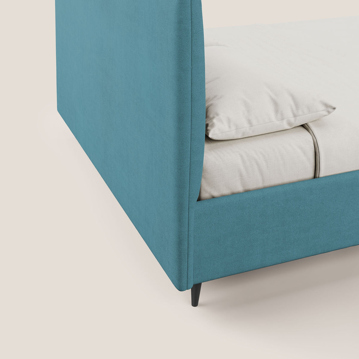 Yvonne letto contenitore in morbido tessuto impermeabile T02 azzurro - divitt.sbs