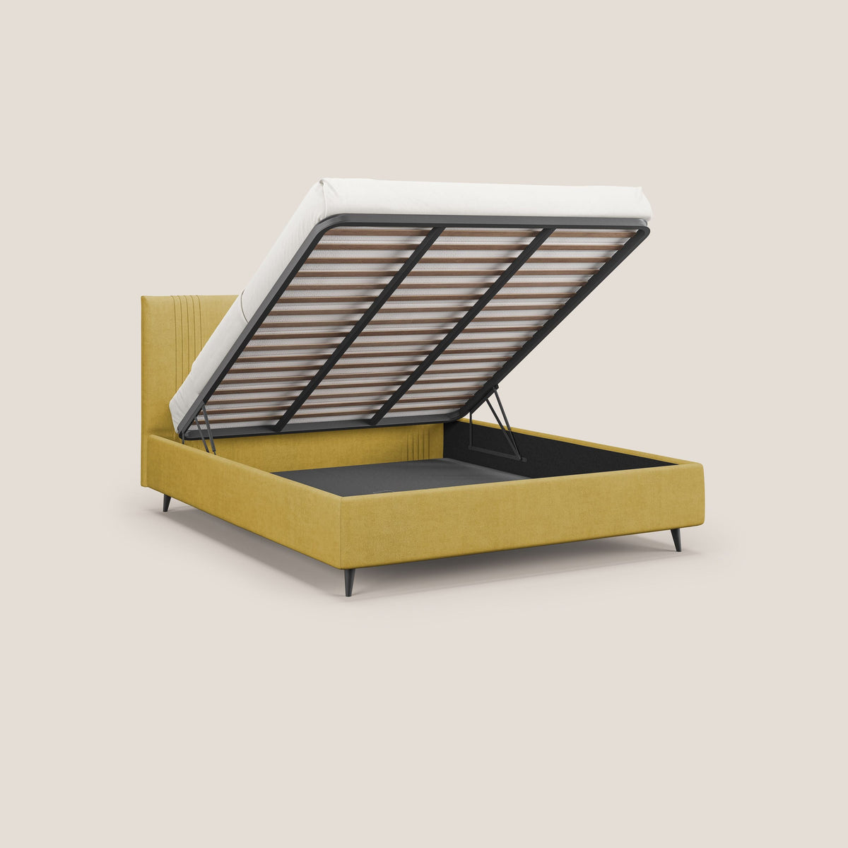 Yvonne letto contenitore in morbido tessuto impermeabile T02 giallo - divitt.sbs