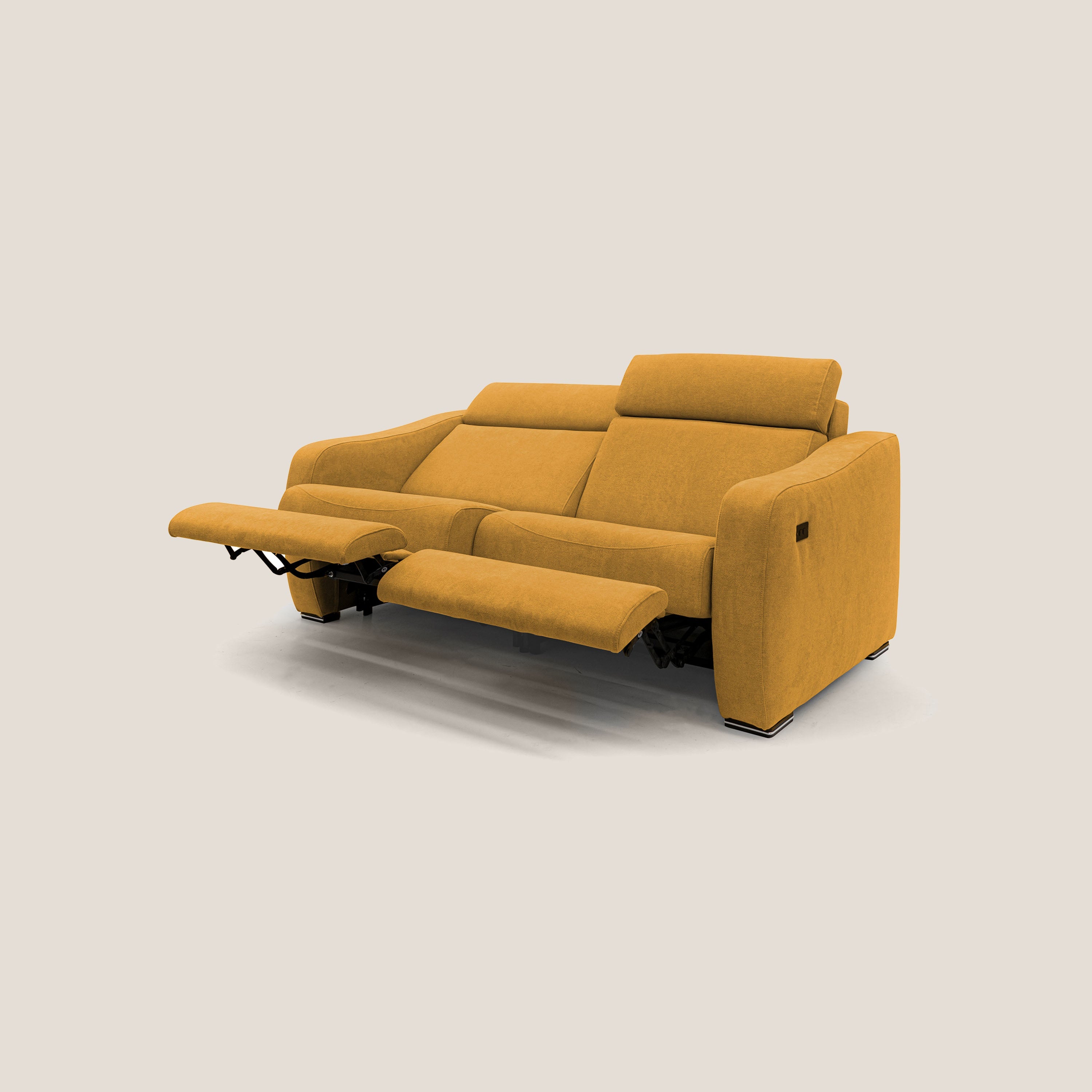 Gummy Divano con meccanismo relax elettrico giallo - divitt.sbs