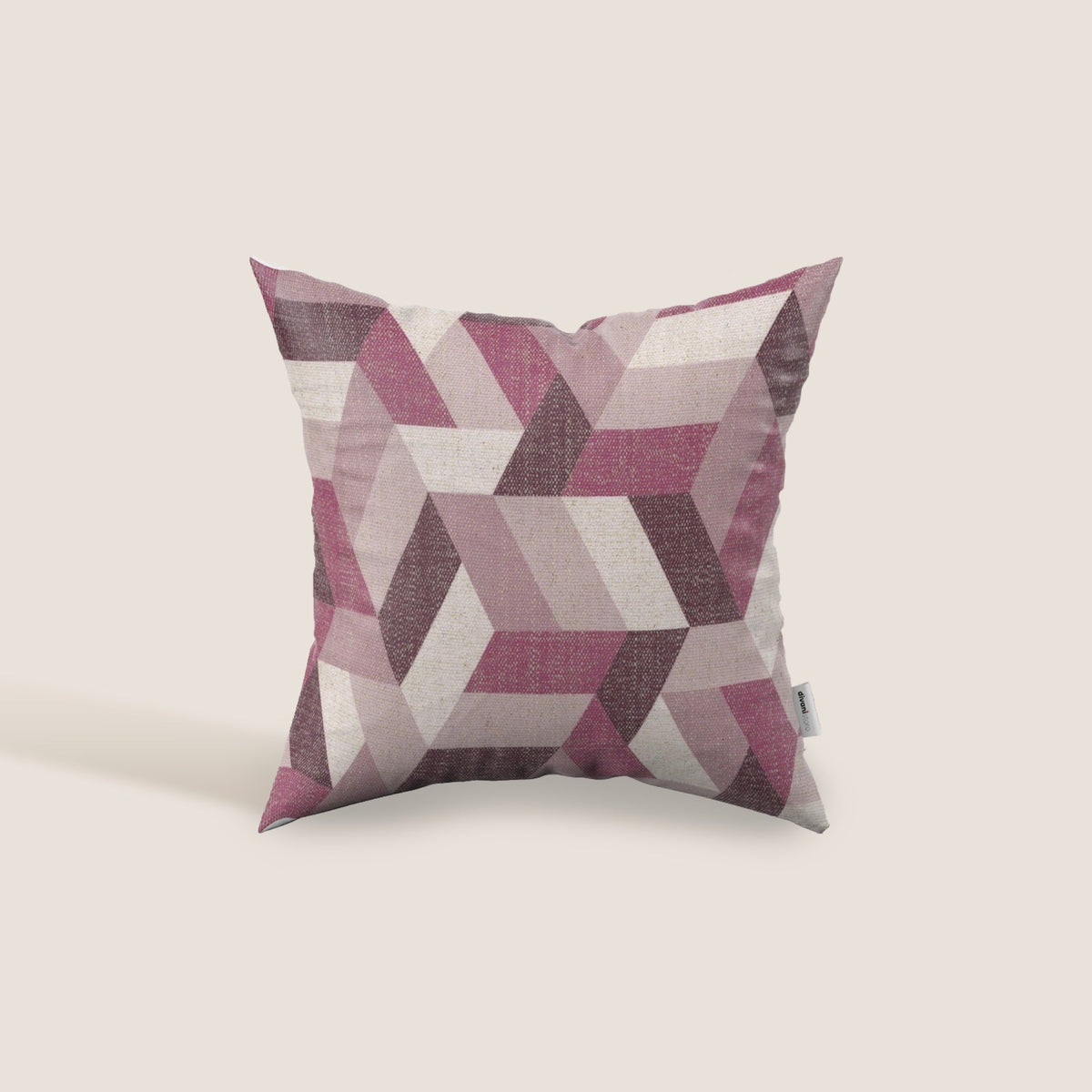 Unreal cuscini a fantasia geometriche in tessuto idrorepellente disponibile in diverse colorazioni rosa - divitt.sbs