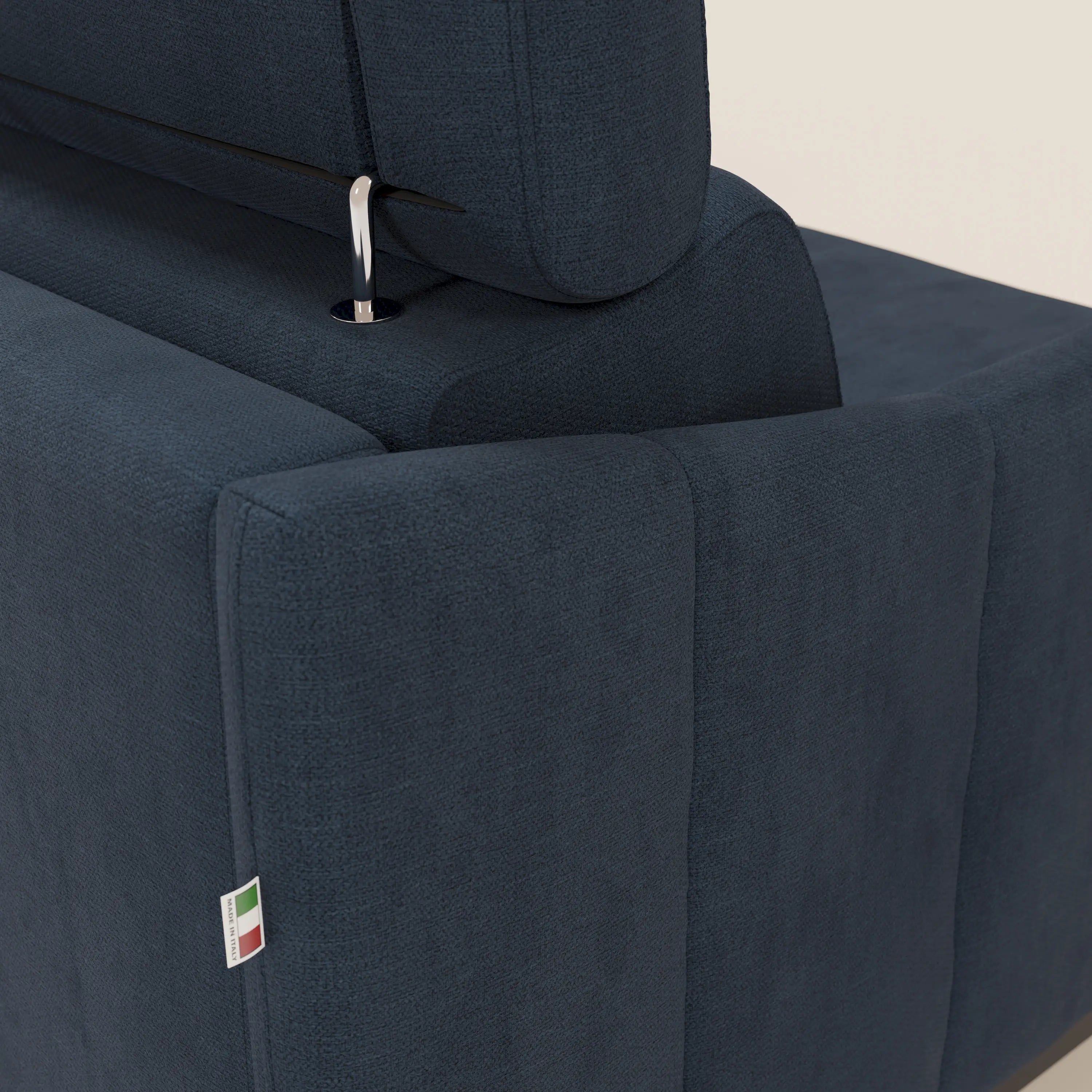 Loto Divano Letto Angolare con Penisola contenitore, Poggiatesta, Materasso Alto H18 in morbido tessuto impermeabile T14 - divitt.sbs