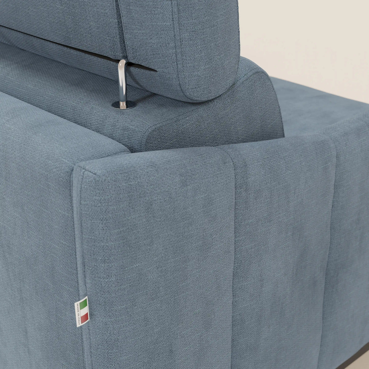 Loto Divano Letto Angolare con Penisola contenitore, Poggiatesta, Materasso Alto H18 in morbido tessuto impermeabile T14 - divitt.sbs