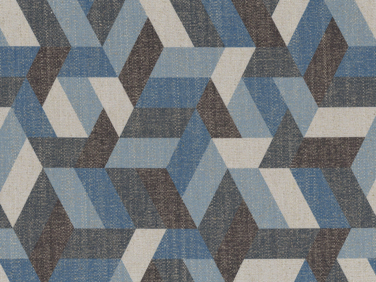 Unreal cuscini a fantasia geometriche in tessuto idrorepellente disponibile in diverse colorazioni blu - divitt.sbs