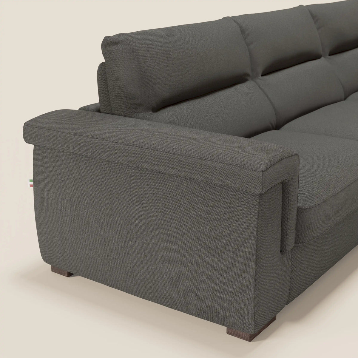 Magnolia divano letto angolare con Penisola Contenitore - Materasso H18 cm in tessuto smacchiabile T05 - divitt.sbs