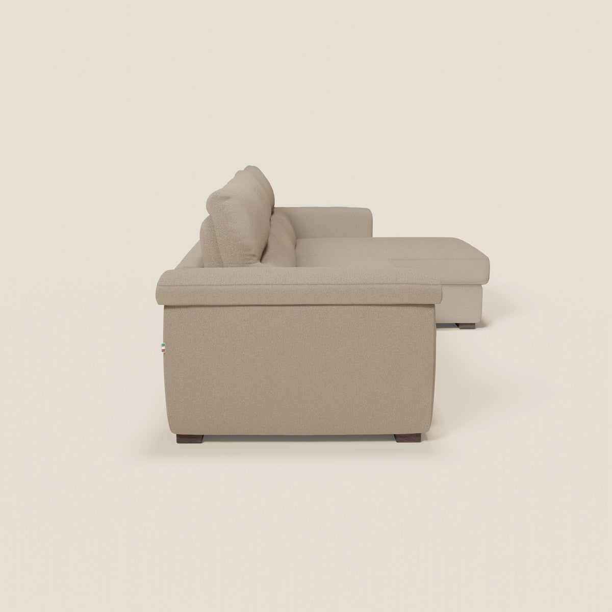 Magnolia divano letto angolare con Penisola Contenitore - Materasso H18 cm in tessuto smacchiabile T05 - divitt.sbs
