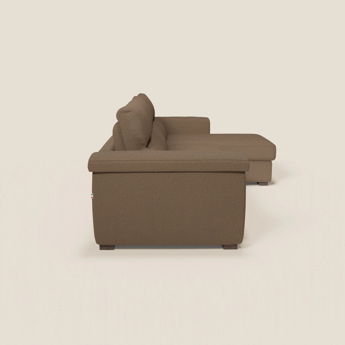 Magnolia divano letto angolare con Penisola Contenitore - Materasso H18 cm in tessuto smacchiabile T05 - divitt.sbs