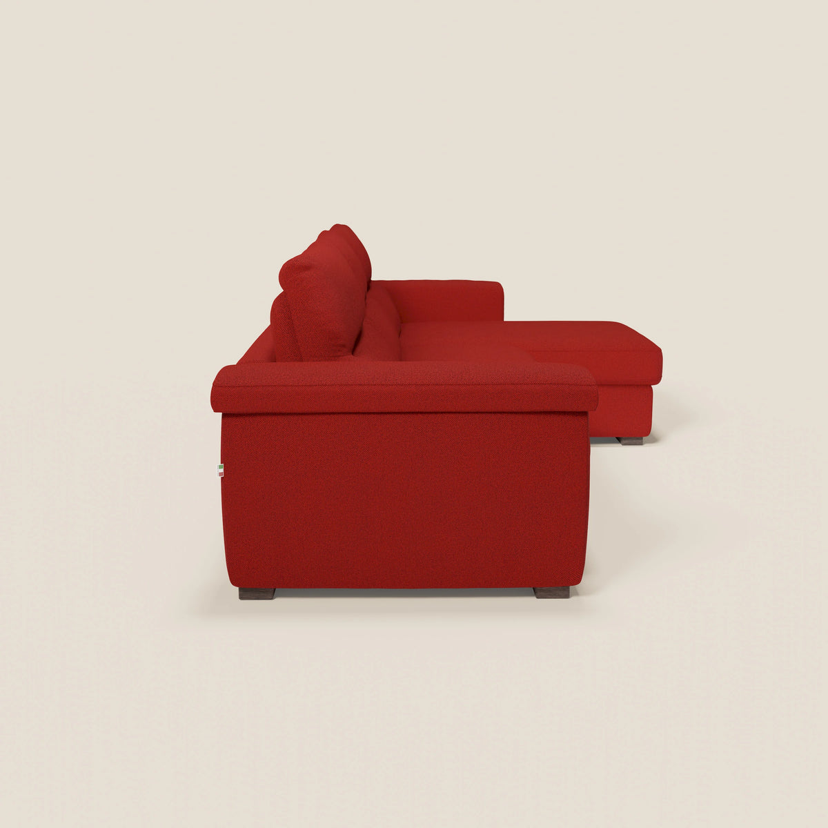 Magnolia divano letto angolare con Penisola Contenitore - Materasso H18 cm in tessuto smacchiabile T05 - divitt.sbs