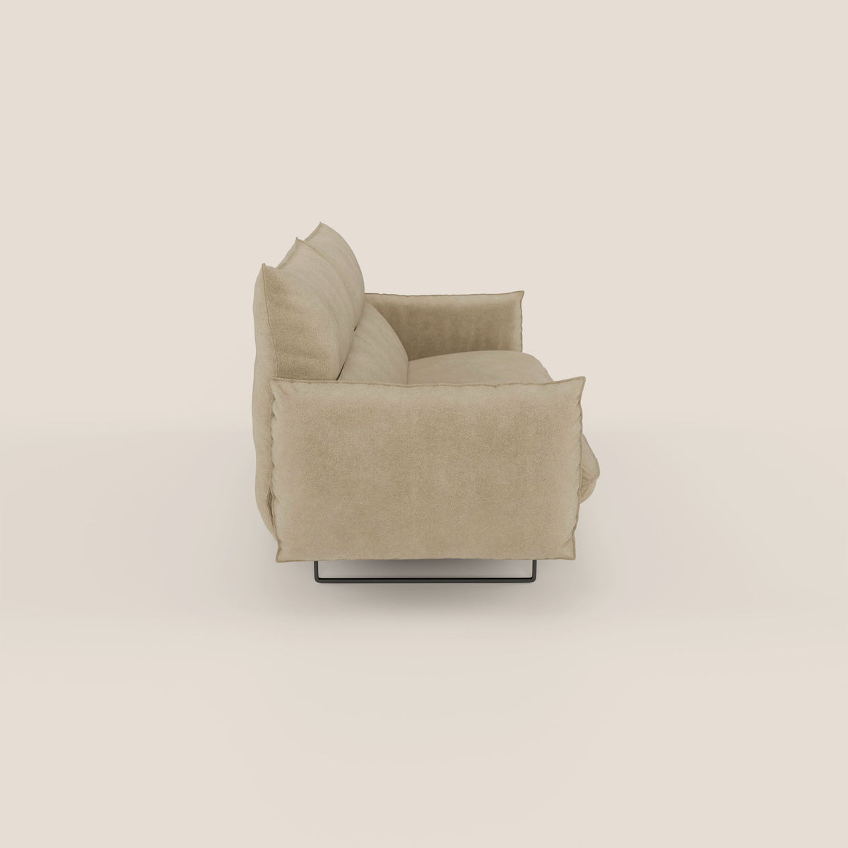 Monamour Divano dal design moderno con opzione relax elettrico in microfibra smacchiabile impermeabile T11 beige - divitt.sbs