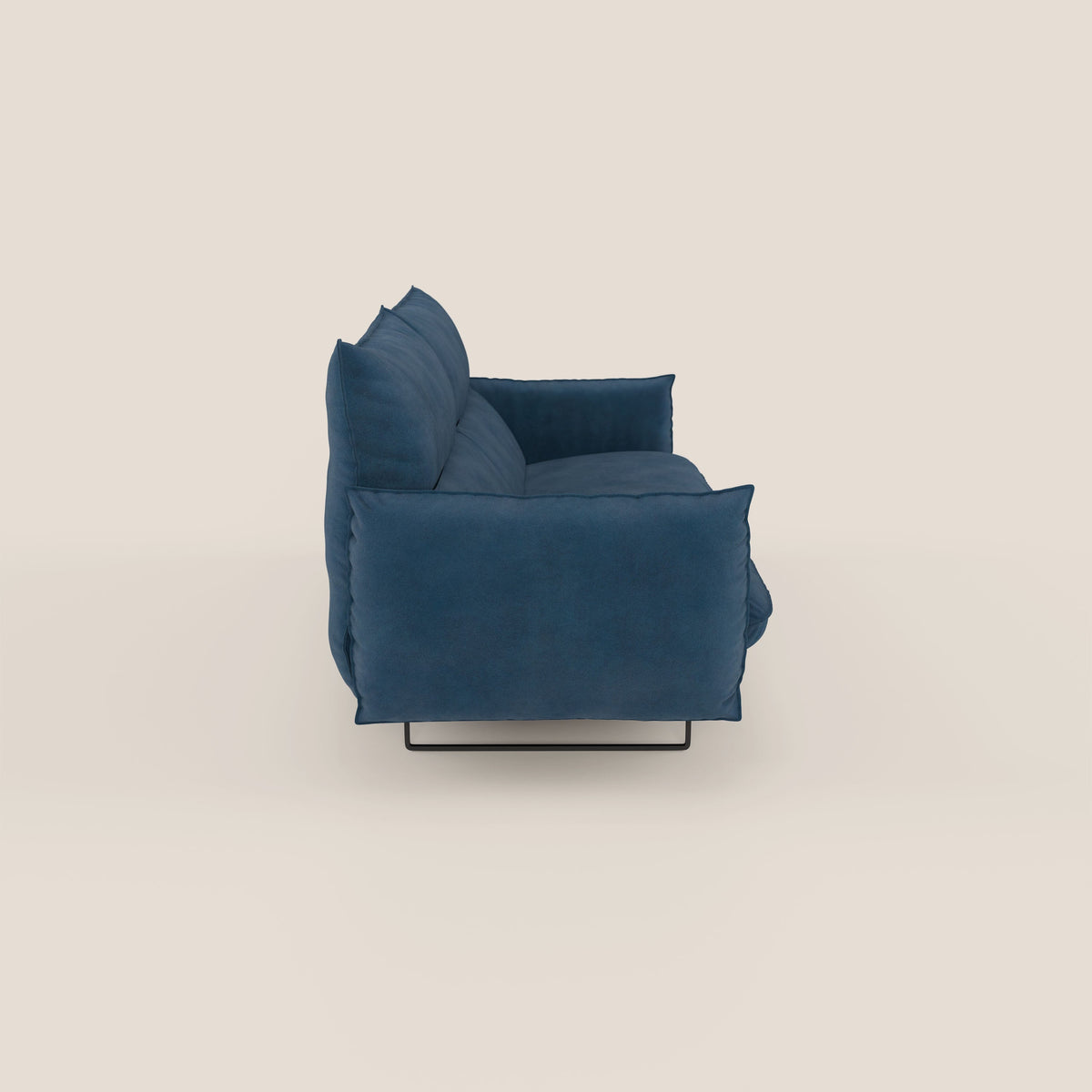 Monamour Divano dal design moderno con opzione relax elettrico in microfibra smacchiabile impermeabile T11 blu - divitt.sbs