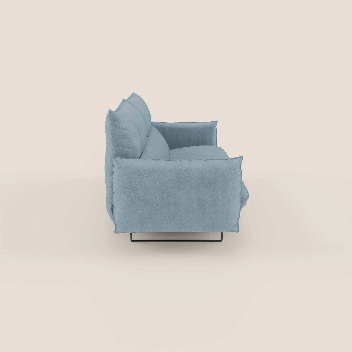 Monamour Divano dal design moderno con opzione relax elettrico in microfibra smacchiabile impermeabile T11 carta da zucchero - divitt.sbs