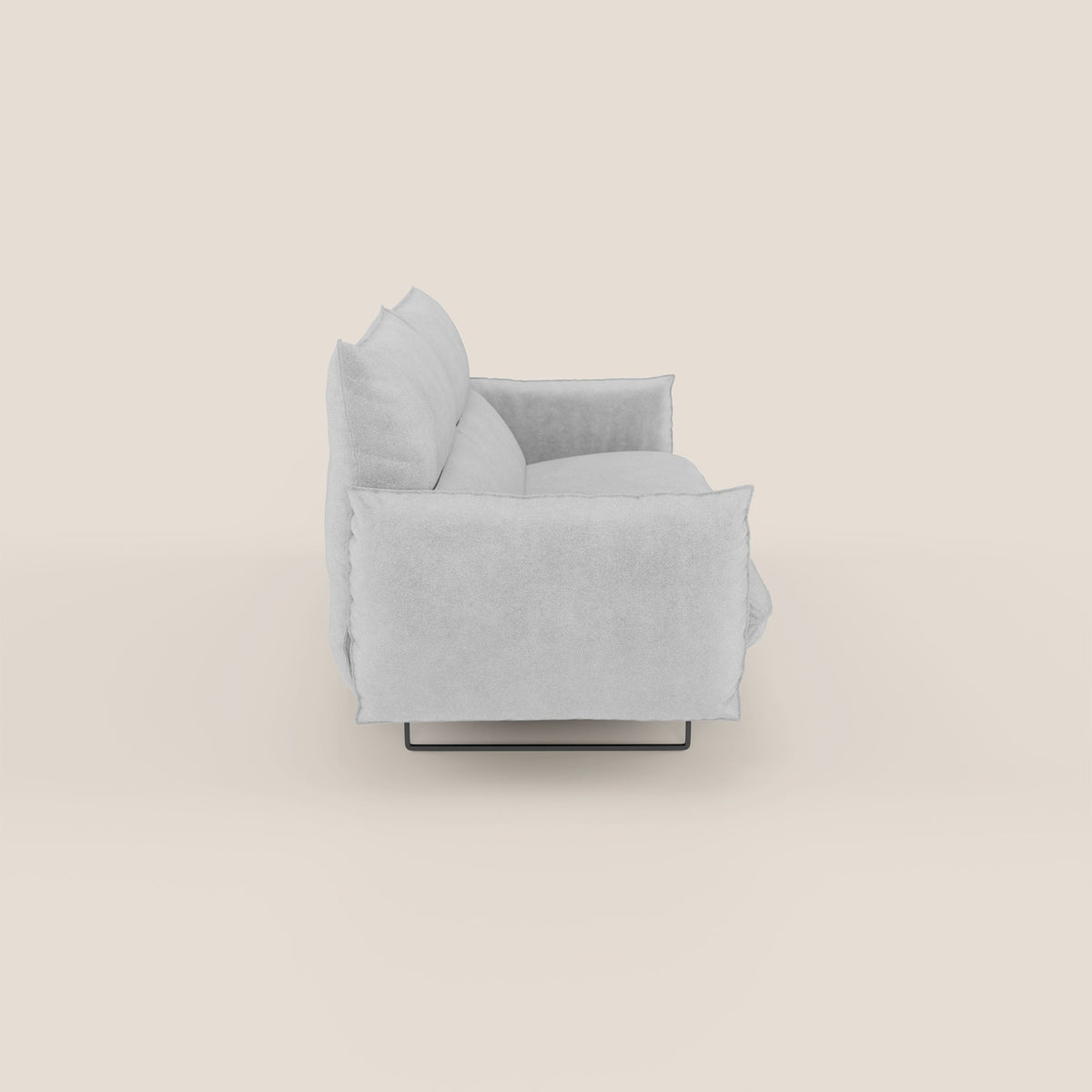 Monamour Divano dal design moderno con opzione relax elettrico in microfibra smacchiabile impermeabile T11 grigio chiaro - divitt.sbs