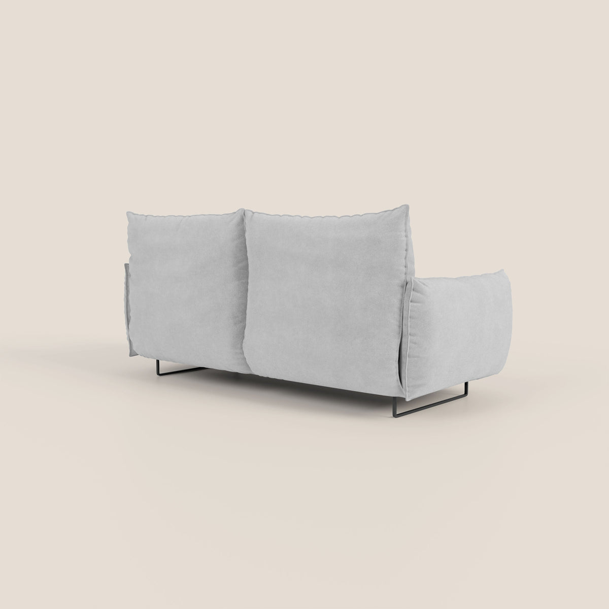 Monamour Divano dal design moderno con opzione relax elettrico in microfibra smacchiabile impermeabile T11 grigio chiaro - divitt.sbs