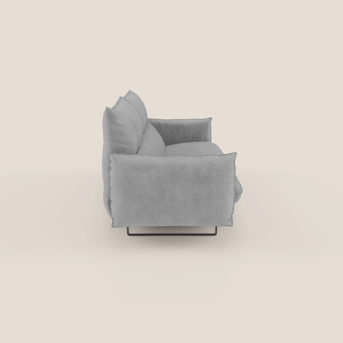 Monamour Divano dal design moderno con opzione relax elettrico in microfibra smacchiabile impermeabile T11 grigio - divitt.sbs