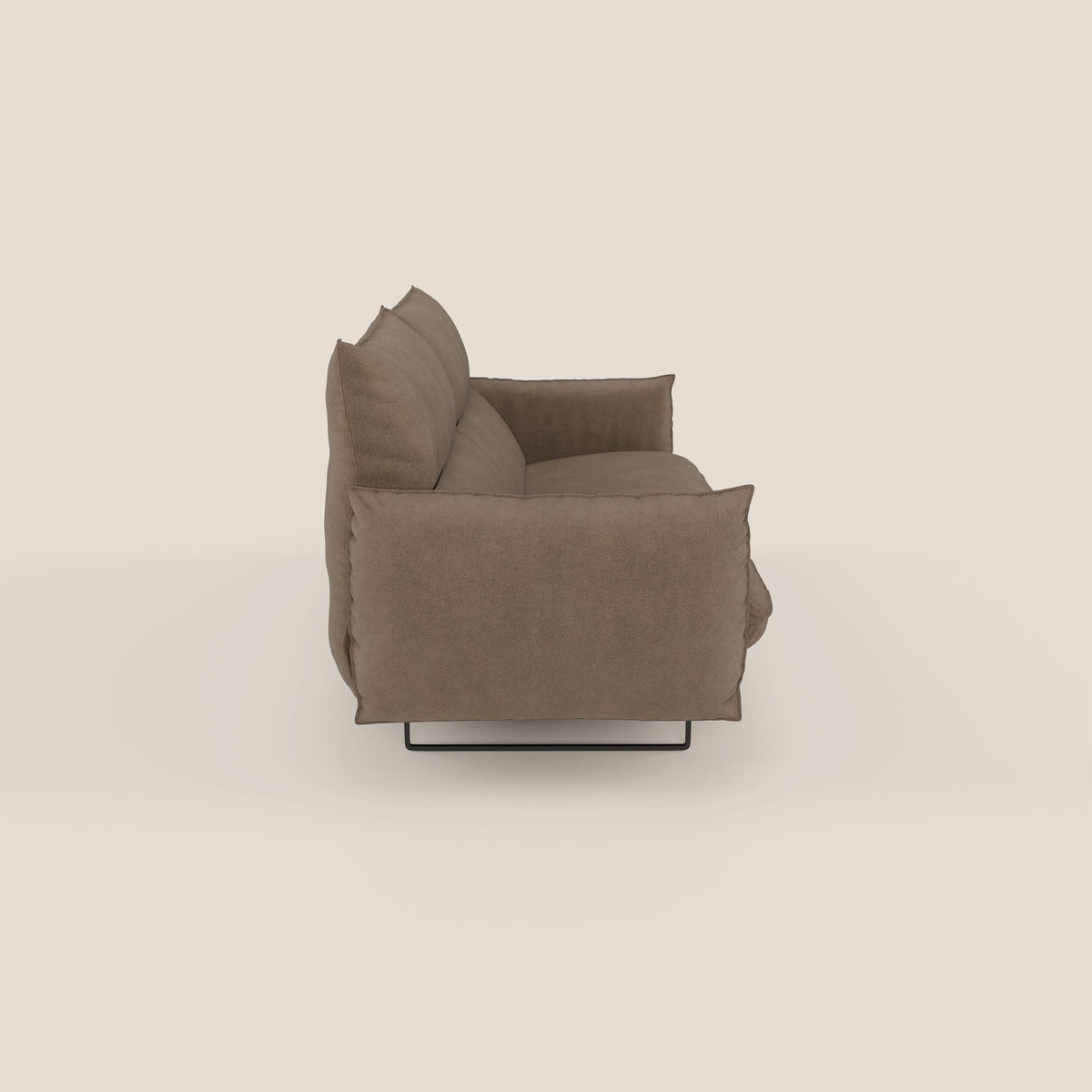 Monamour Divano dal design moderno con opzione relax elettrico in microfibra smacchiabile impermeabile T11 marrone - divitt.sbs