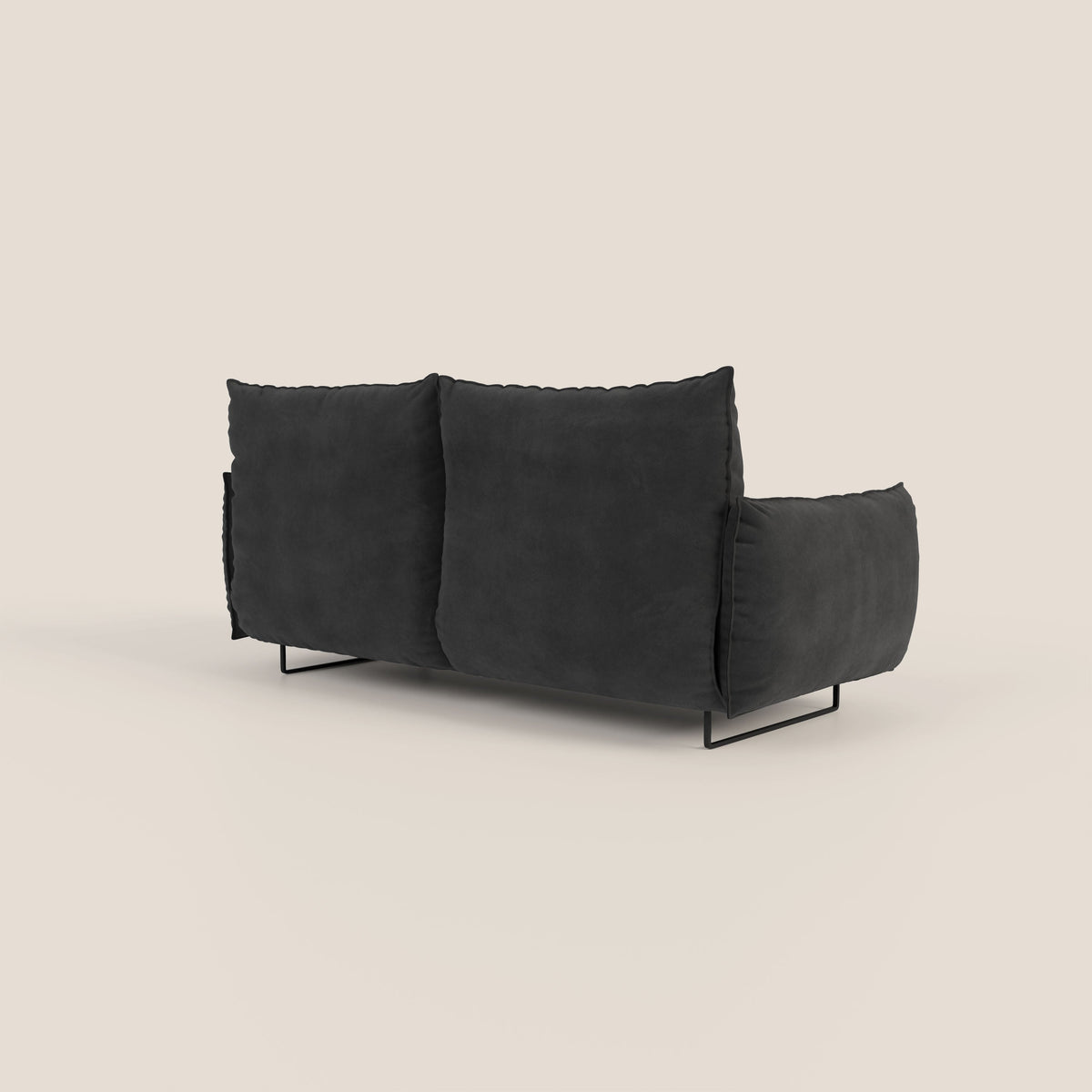 Monamour Divano dal design moderno con opzione relax elettrico in microfibra smacchiabile impermeabile T11 nero - divitt.sbs