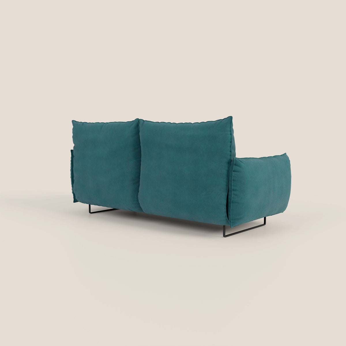 Monamour Divano dal design moderno con opzione relax elettrico in microfibra smacchiabile impermeabile T11 petrolio - divitt.sbs