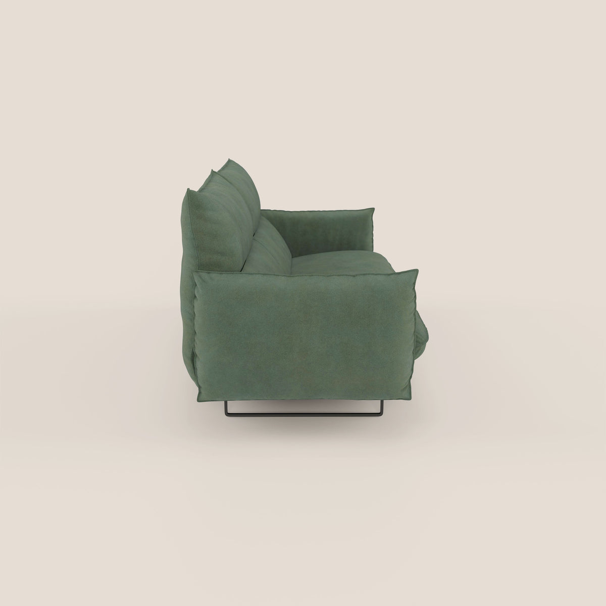 Monamour Divano dal design moderno con opzione relax elettrico in microfibra smacchiabile impermeabile T11 verde - divitt.sbs