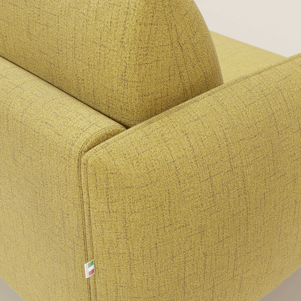 Ninfea Divano Letto Angolare con Penisola Contenitore e Materasso H18 cm - piedini in metallo e Tessuto impermeabile T03 - divitt.sbs
