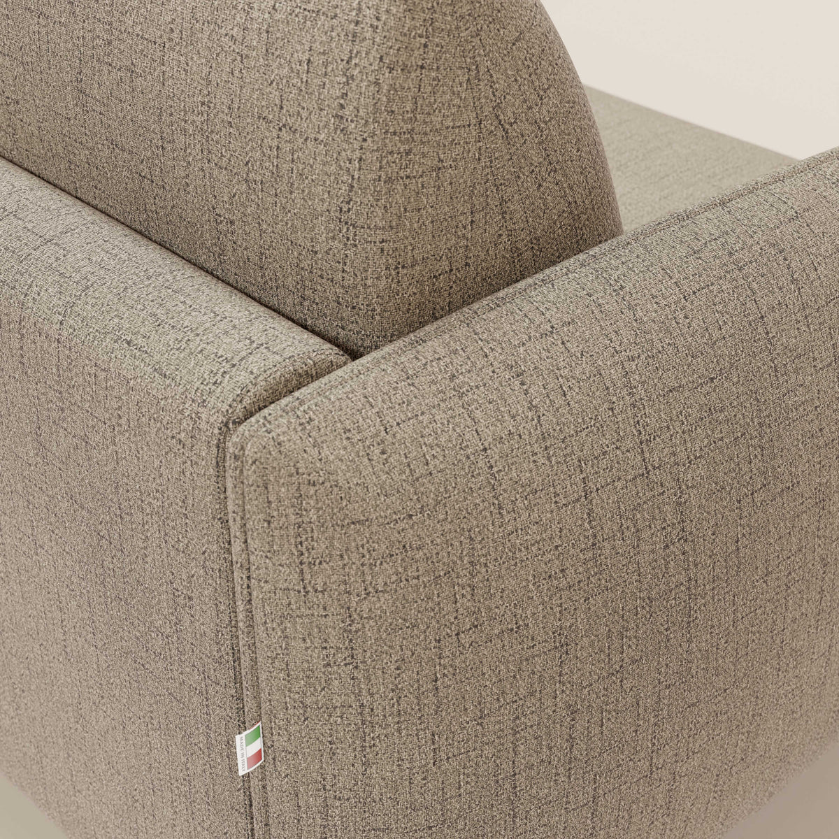 Ninfea Divano Letto Angolare con Penisola Contenitore e Materasso H18 cm - piedini in metallo e Tessuto impermeabile T03 - divitt.sbs