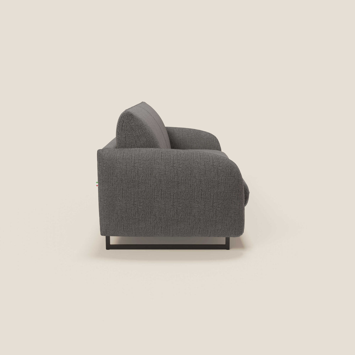 Ninfea divano letto Design Morbido con Piedini alti in Metallo e Materasso H18 cm in tessuto impermeabile T03 - divitt.sbs