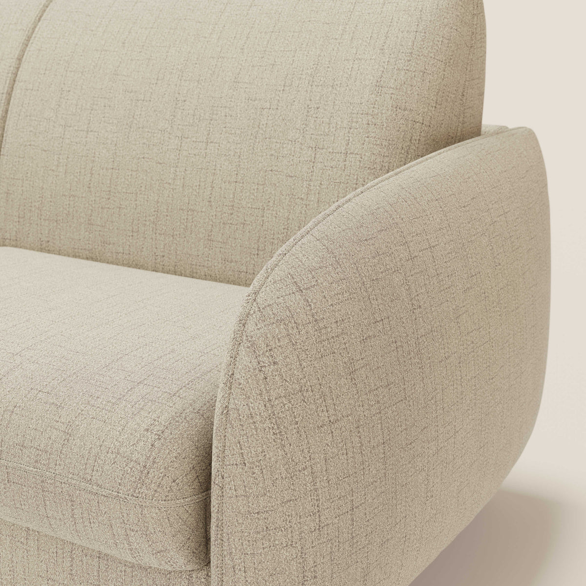 Ninfea divano letto Design Morbido con Piedini alti in Metallo e Materasso H18 cm in tessuto impermeabile T03 - divitt.sbs