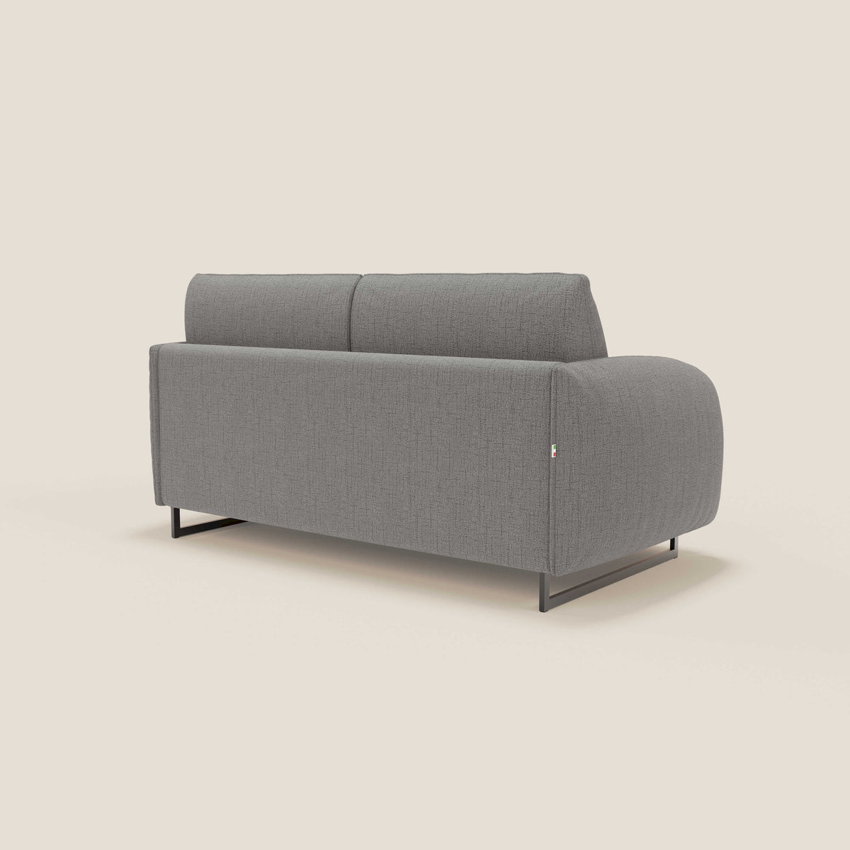 Ninfea divano letto Design Morbido con Piedini alti in Metallo e Materasso H18 cm in tessuto impermeabile T03 - divitt.sbs