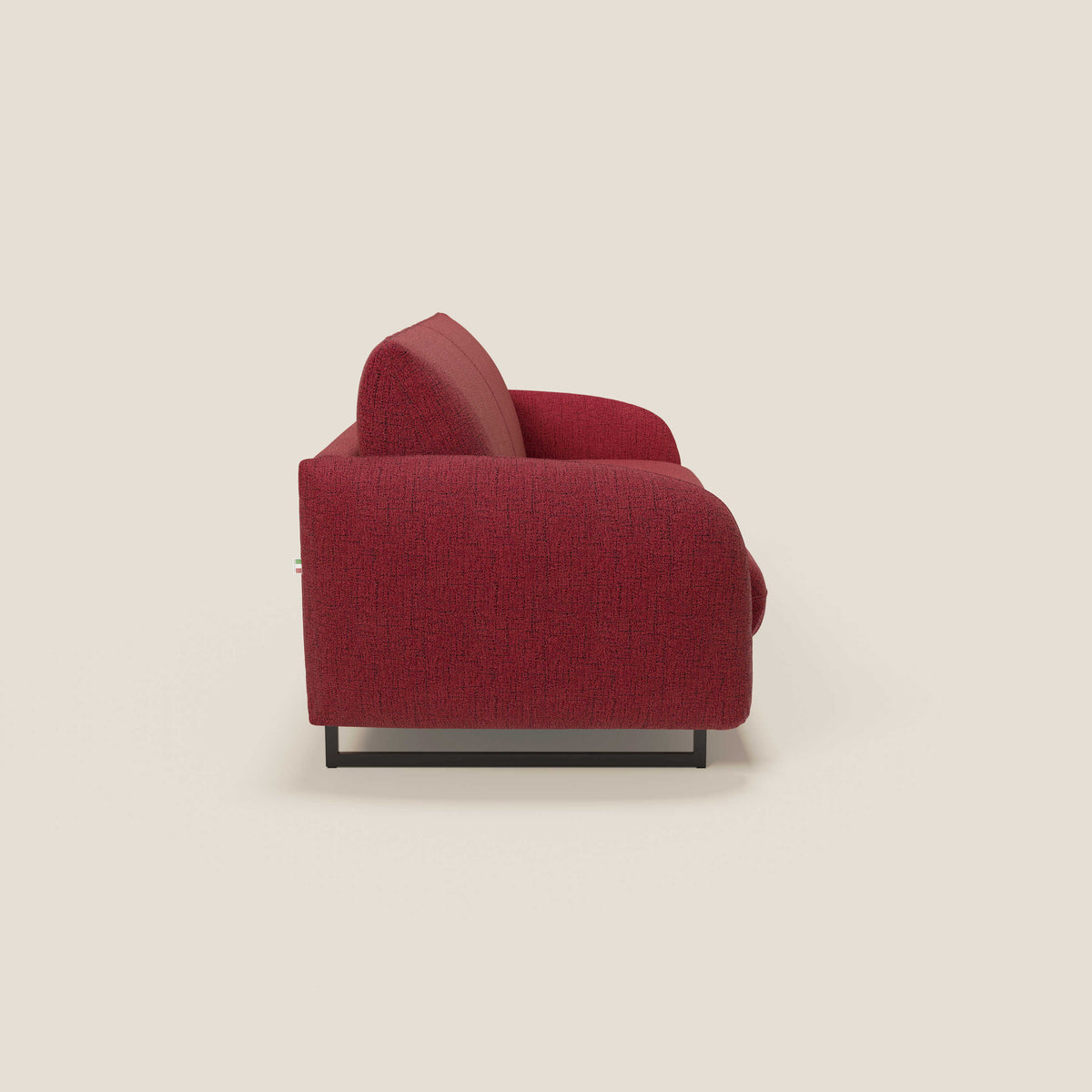 Ninfea divano letto Design Morbido con Piedini alti in Metallo e Materasso H18 cm in tessuto impermeabile T03 - divitt.sbs