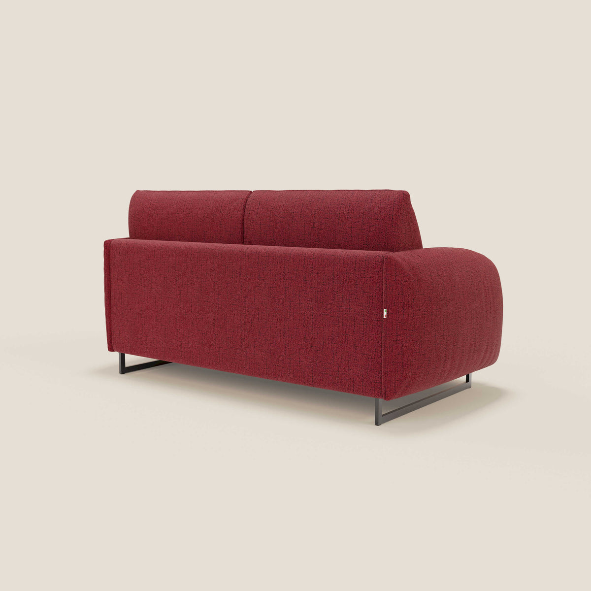 Ninfea divano letto Design Morbido con Piedini alti in Metallo e Materasso H18 cm in tessuto impermeabile T03 - divitt.sbs