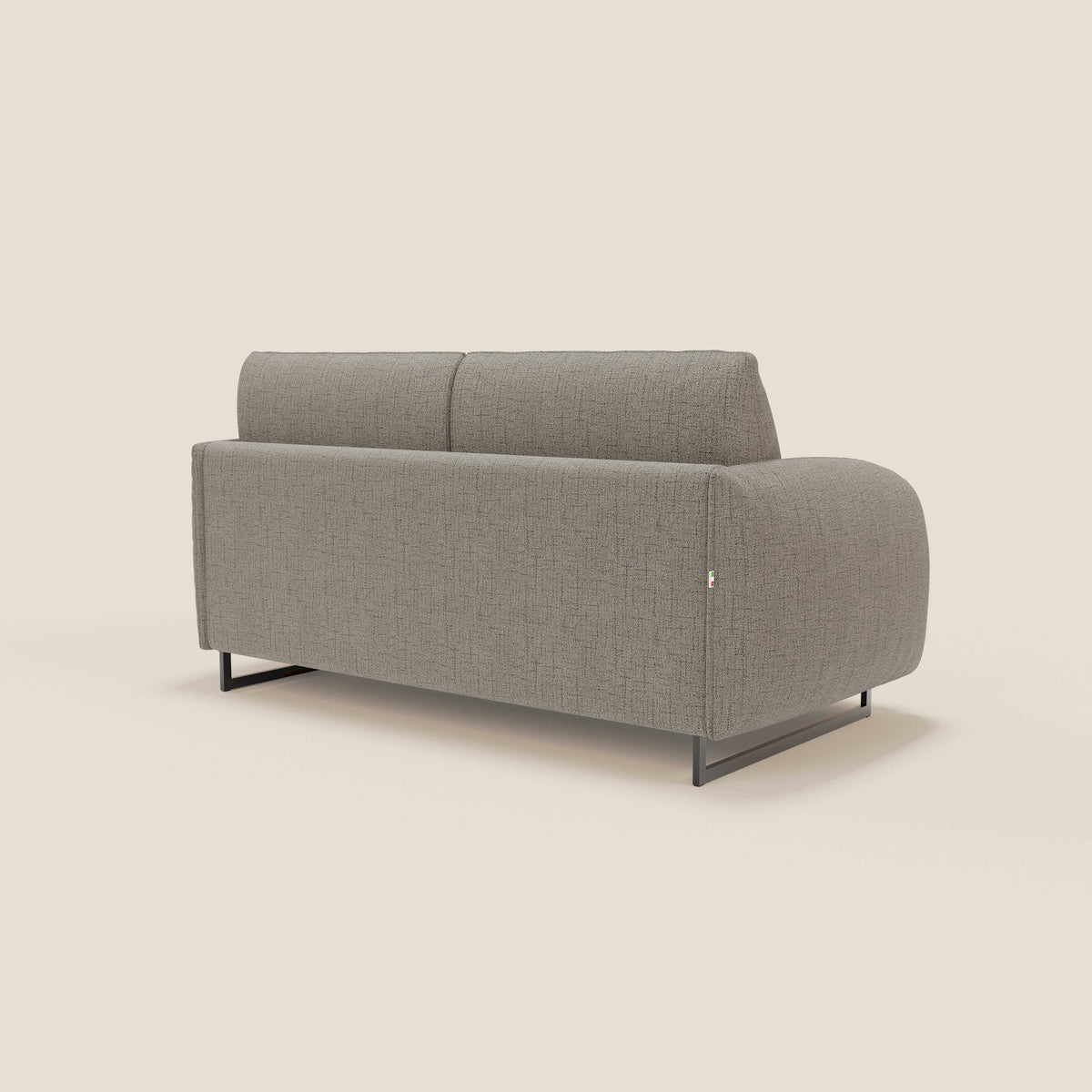 Ninfea divano letto Design Morbido con Piedini alti in Metallo e Materasso H18 cm in tessuto impermeabile T03 - divitt.sbs