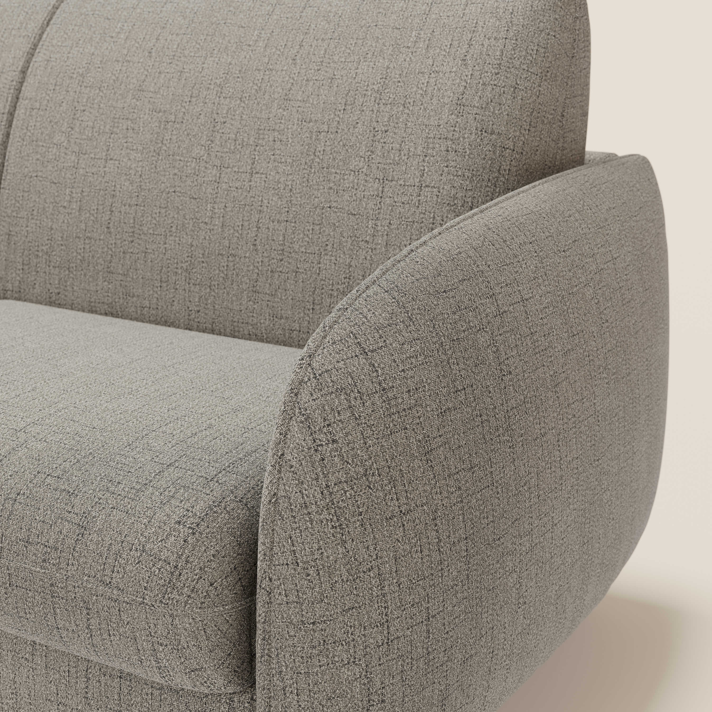 Ninfea divano letto Design Morbido con Piedini alti in Metallo e Materasso H18 cm in tessuto impermeabile T03 - divitt.sbs