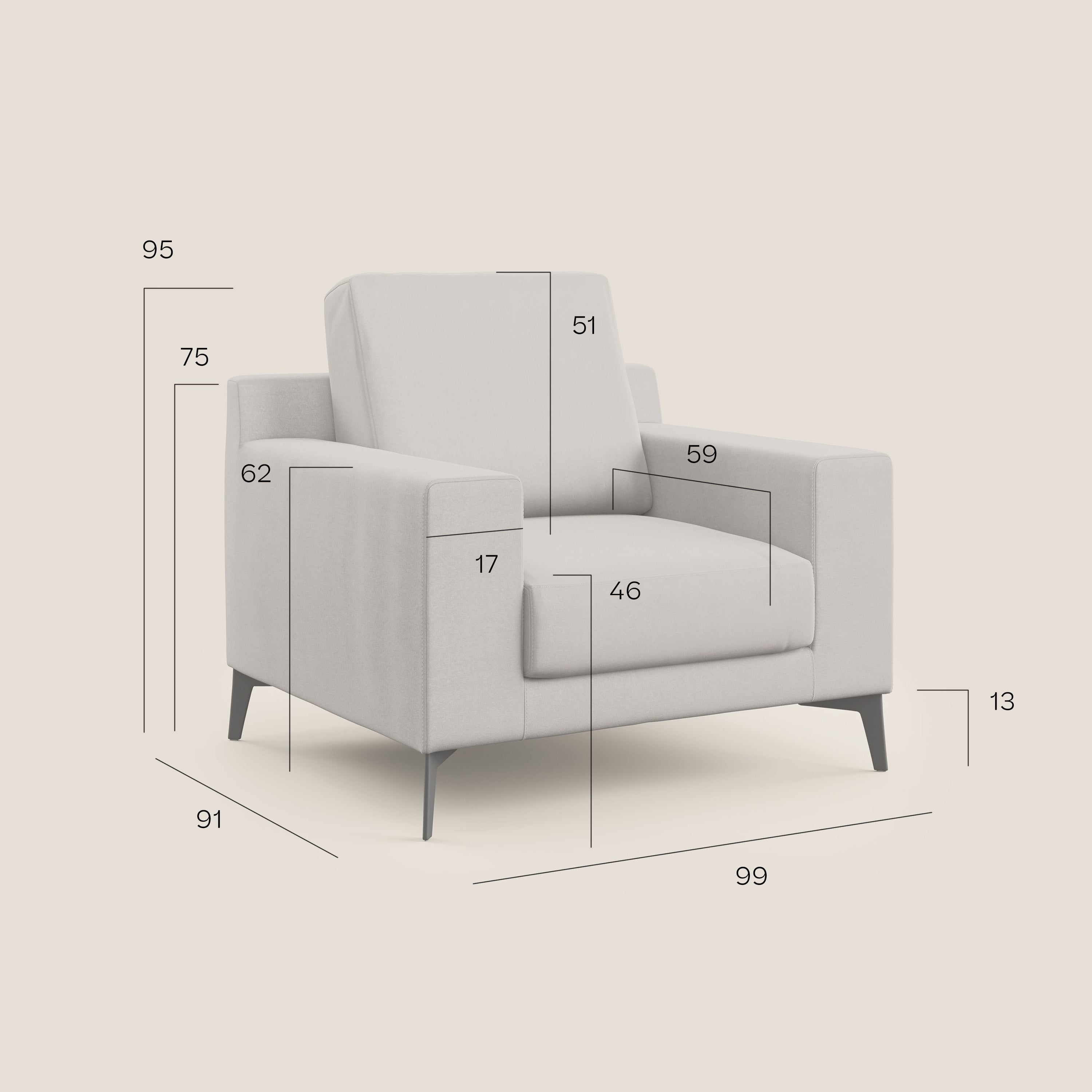 Prestige poltroncina moderna in microfibra smacchiabile T11 giallo - divitt.sbs