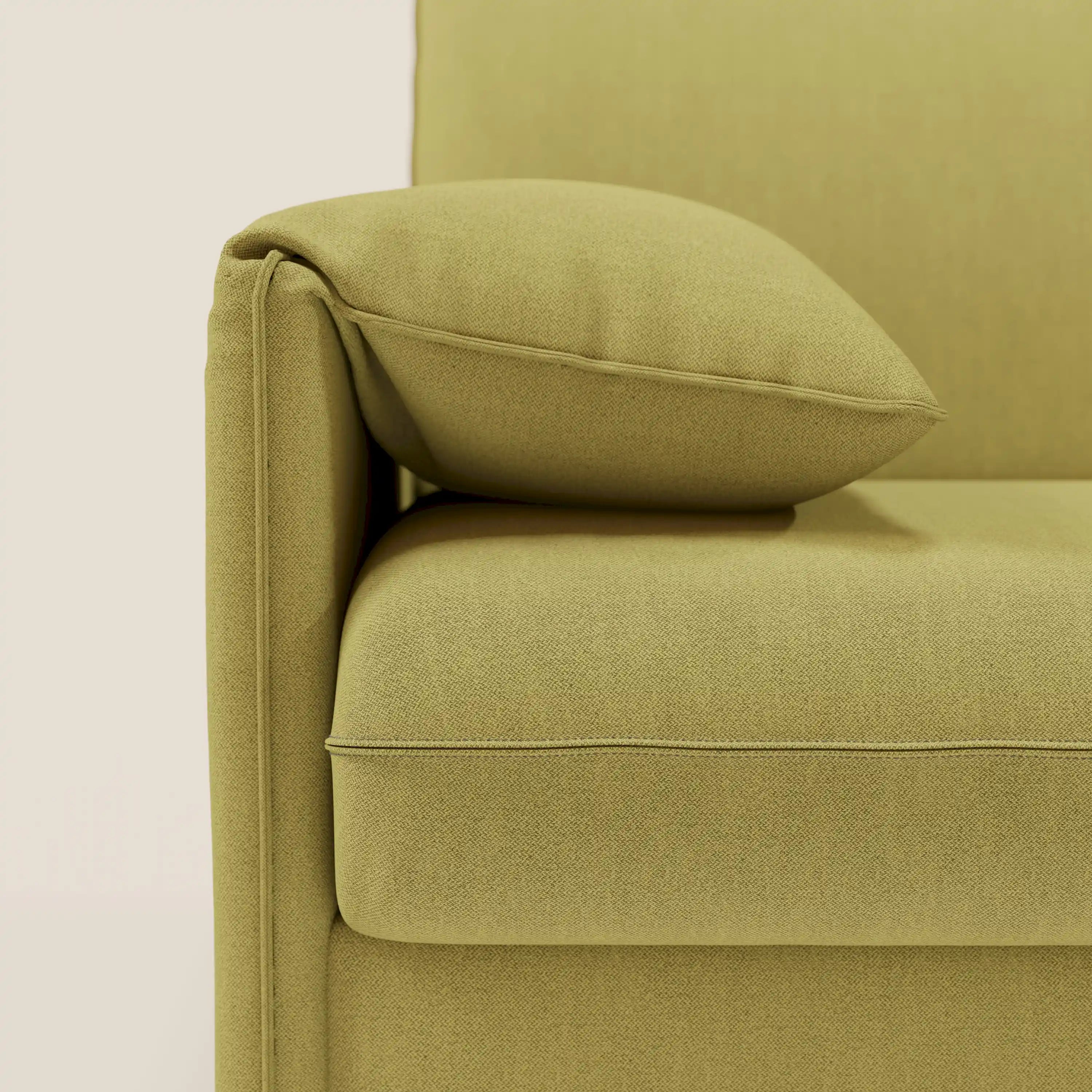 Primula divano letto angolare con materasso H18 cm - penisola contenitore in tessuto smacchiabile T05 - divitt.sbs