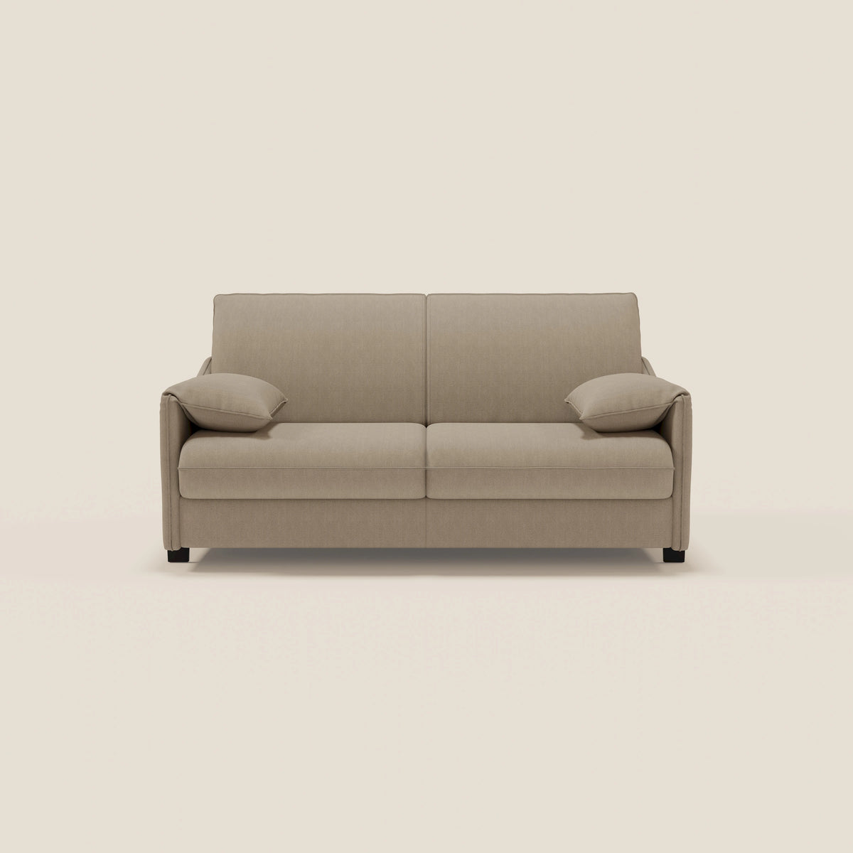 Primula divano letto con materasso alto 18 cm - braccioli mobili e tessuto smacchiabile T05 - divitt.sbs