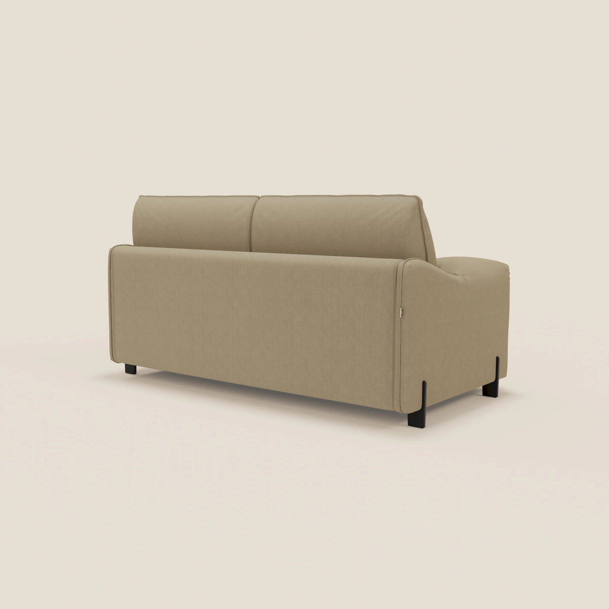 Primula divano letto con materasso alto 18 cm - braccioli mobili e tessuto smacchiabile T05 - divitt.sbs