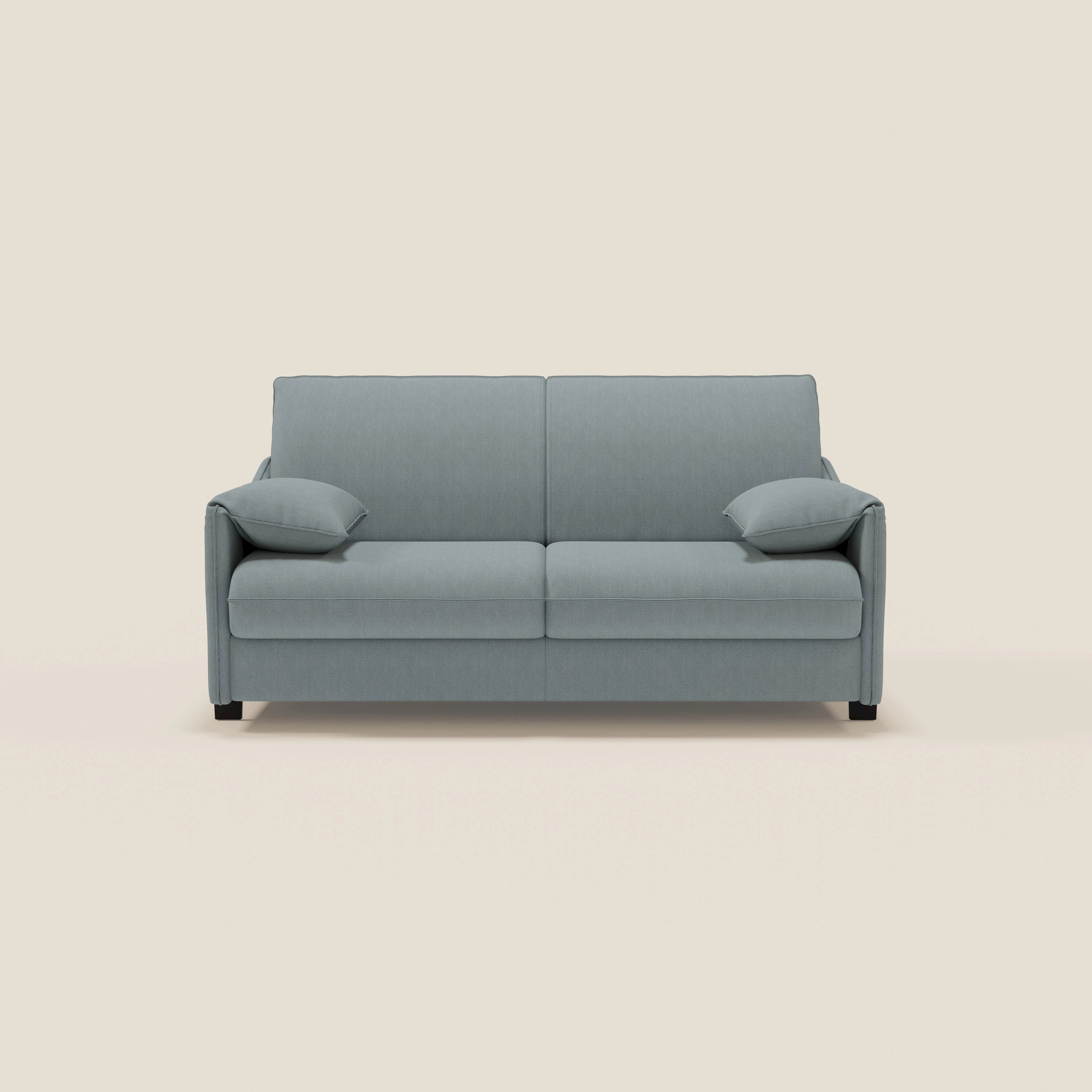 Primula divano letto con materasso alto 18 cm - braccioli mobili e tessuto smacchiabile T05 - divitt.sbs